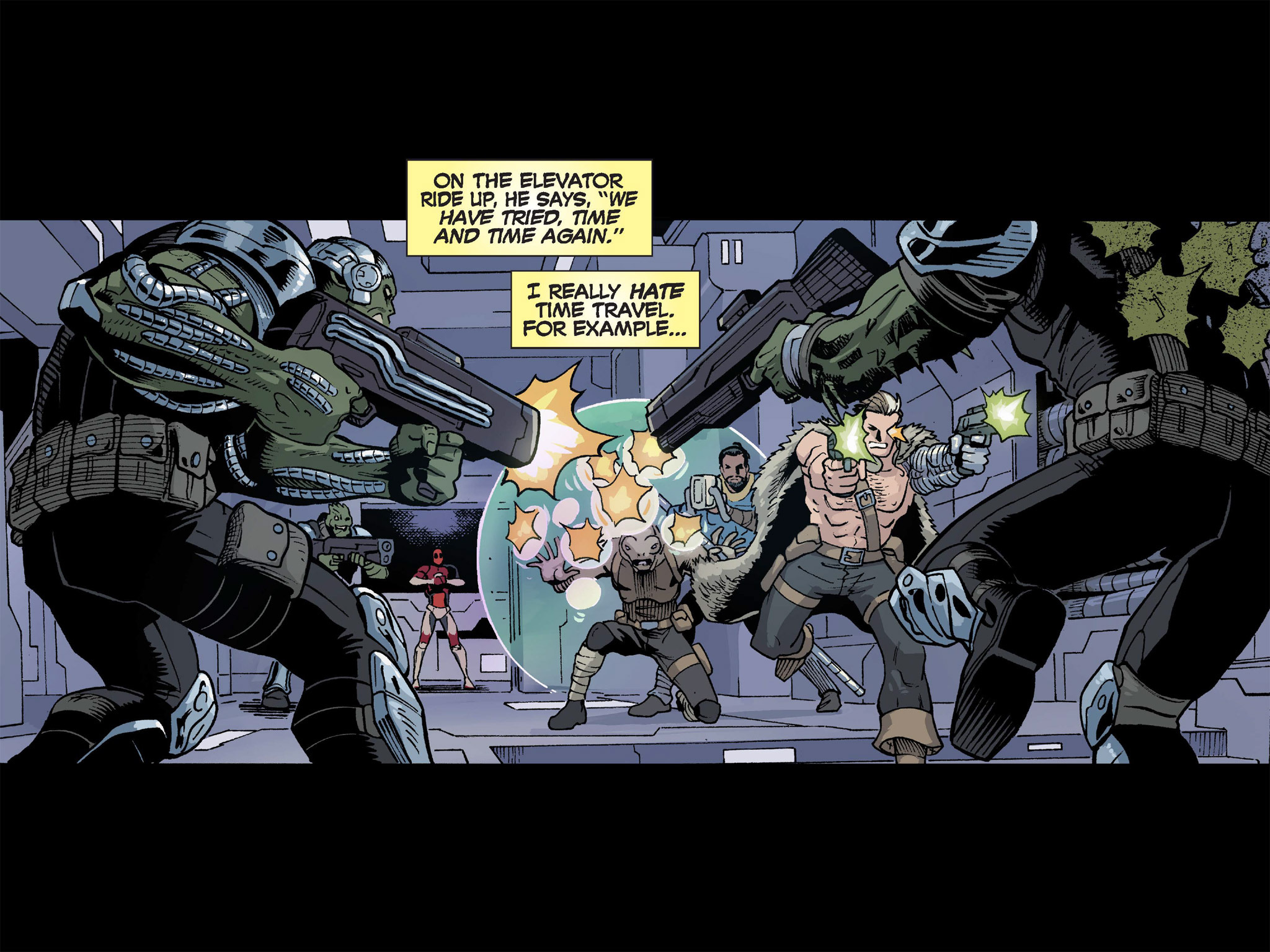Read online Deadpool & Cable: Split Second Infinite Comic comic -  Issue #5 - 32