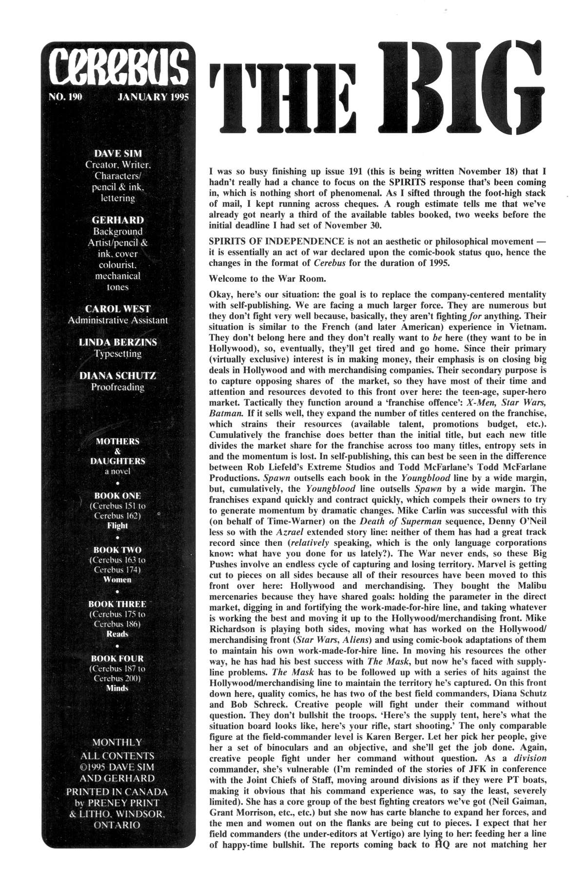 Cerebus Issue #190 #189 - English 2