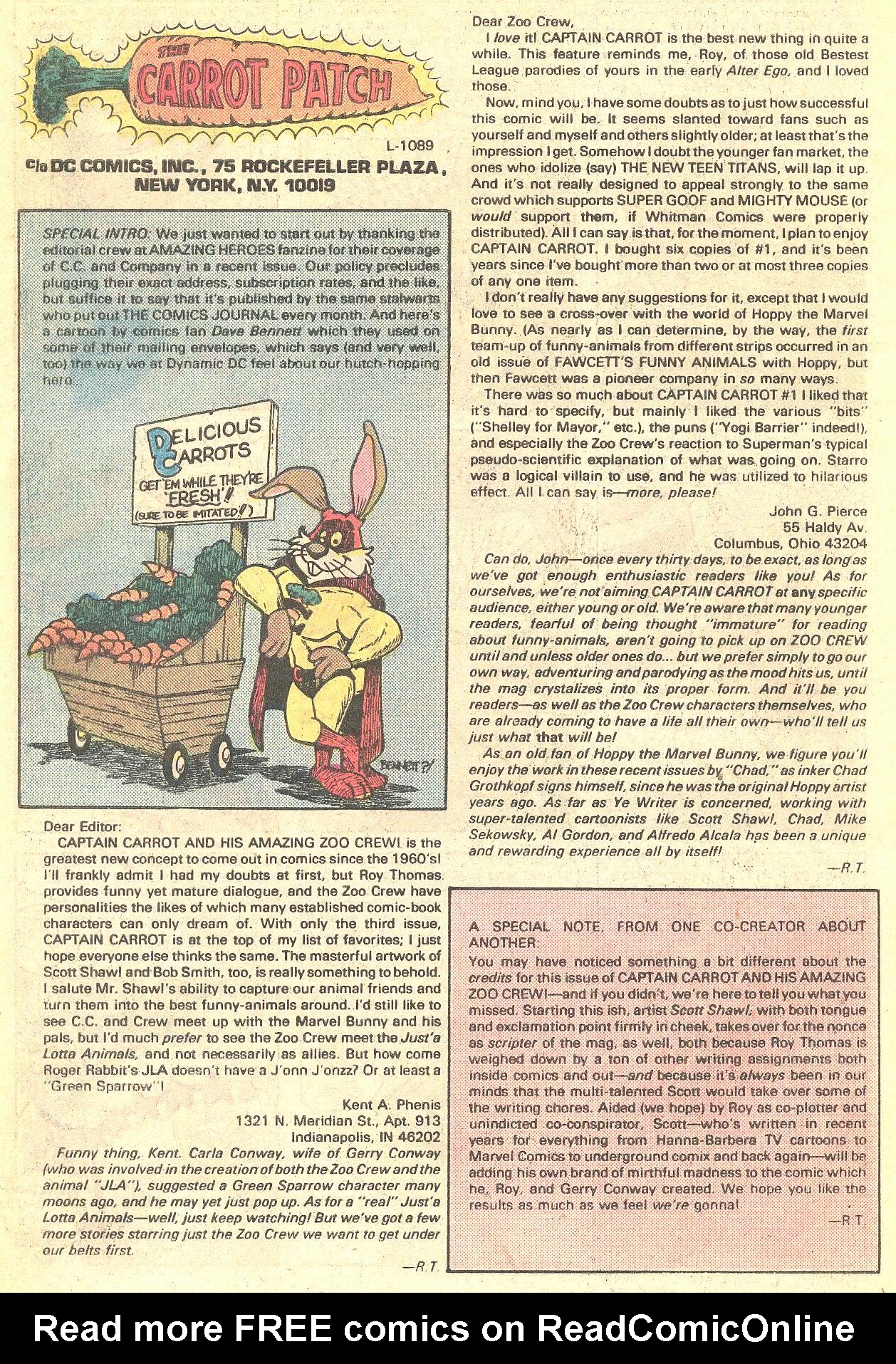 Read online Captain Carrot and His Amazing Zoo Crew! comic -  Issue #8 - 26