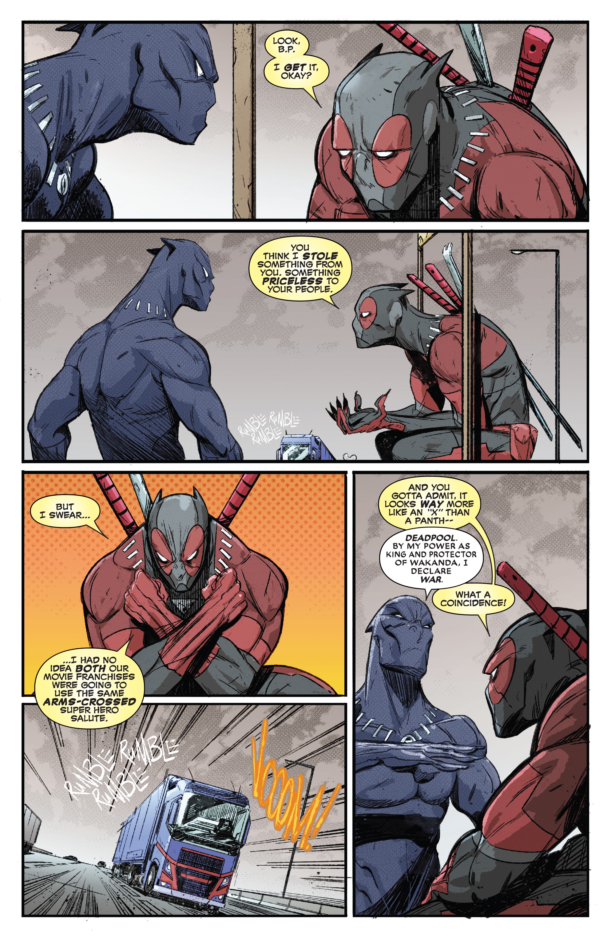 Read online Black Panther vs Deadpool comic -  Issue #5 - 7