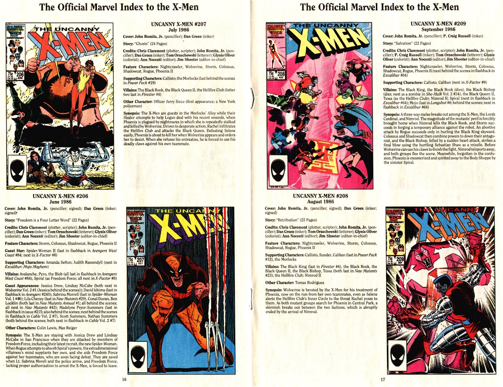 The Official Marvel Index To The X-Men (1994) issue 4 - Page 10