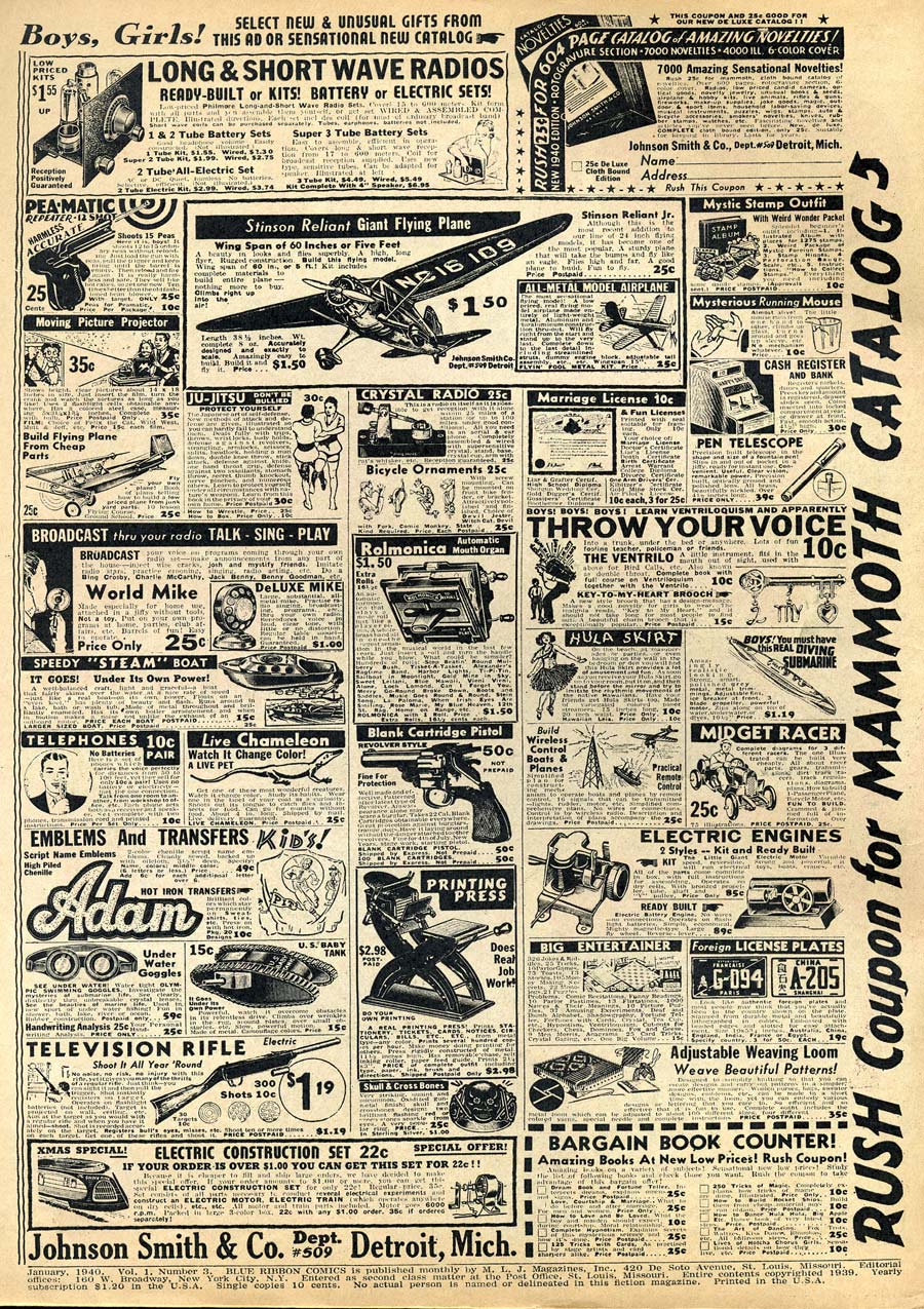 Read online Blue Ribbon Comics (1939) comic -  Issue #3 - 2