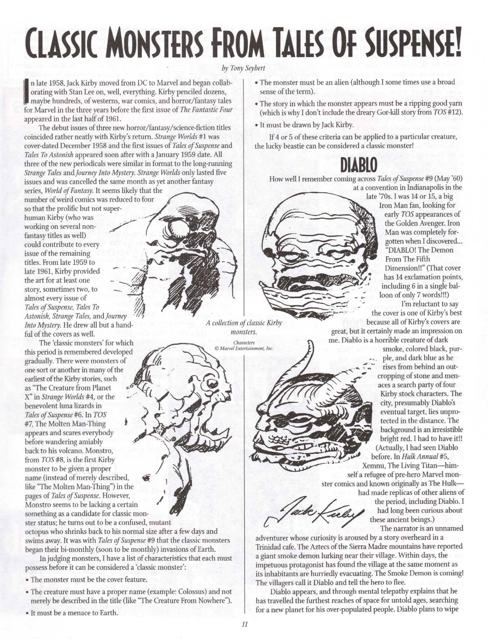 Read online The Jack Kirby Collector comic -  Issue #13 - 11