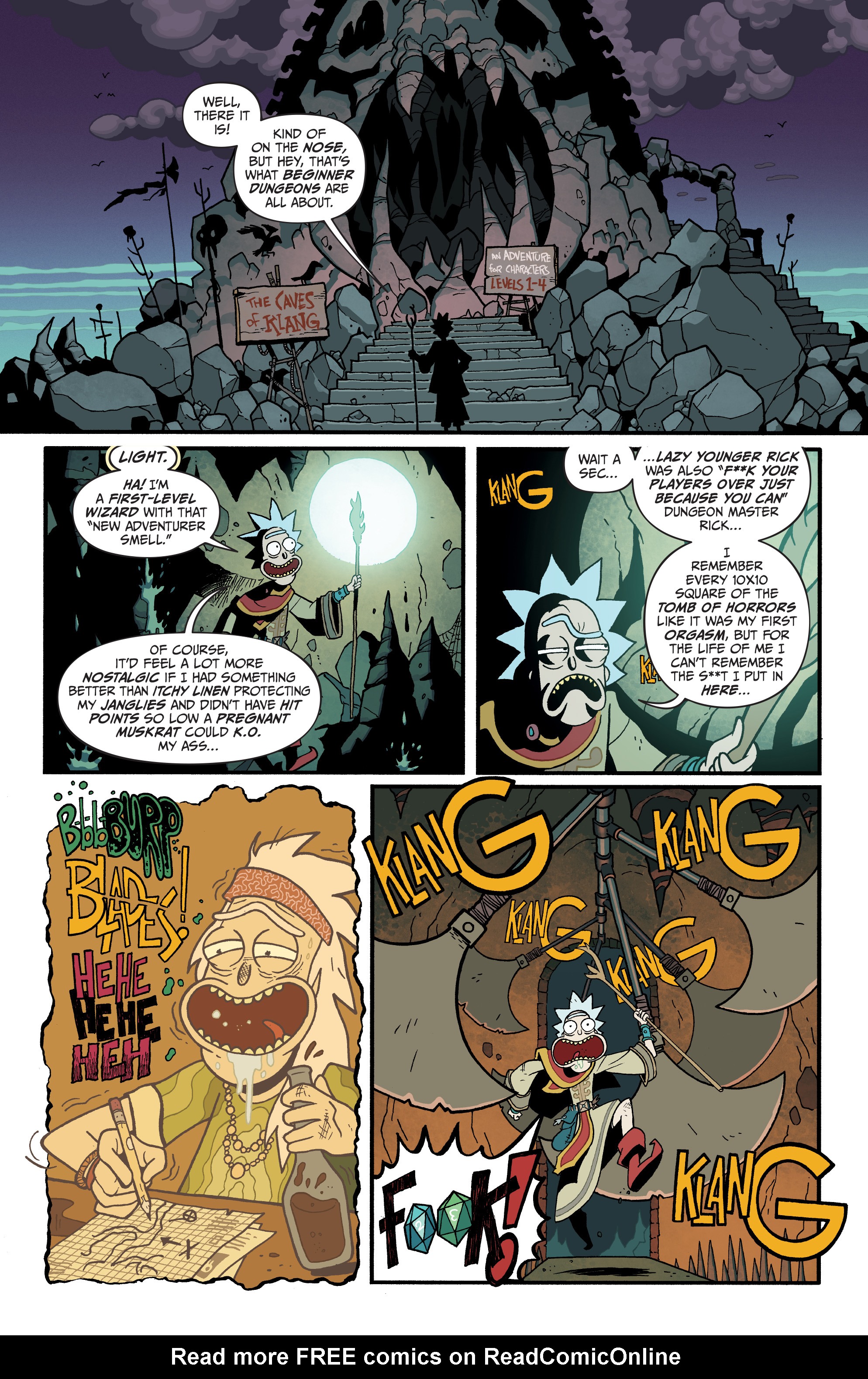 Read online Rick and Morty vs. Dungeons & Dragons II: Painscape comic -  Issue #3 - 10