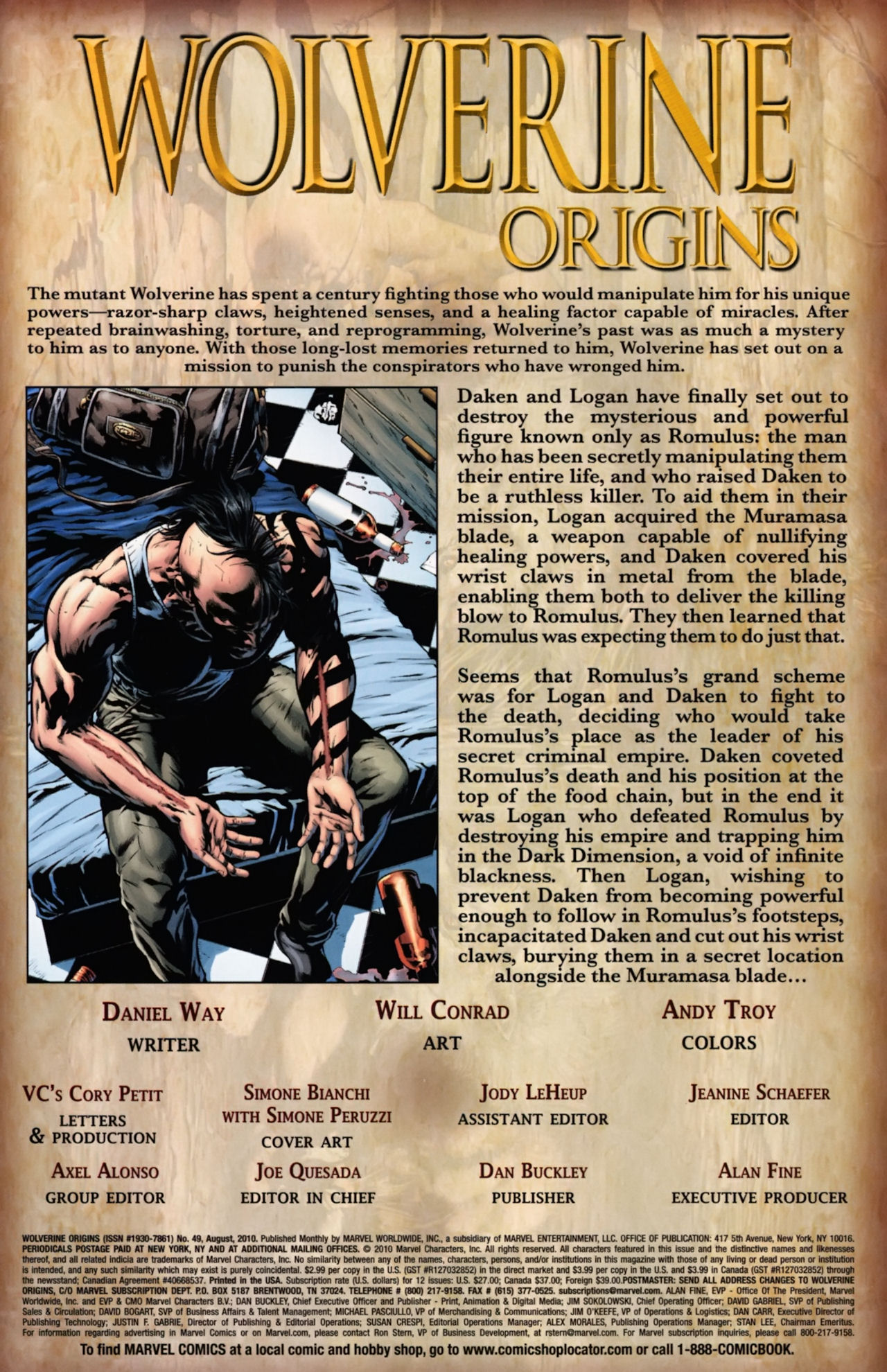 Read online Wolverine: Origins comic -  Issue #49 - 2