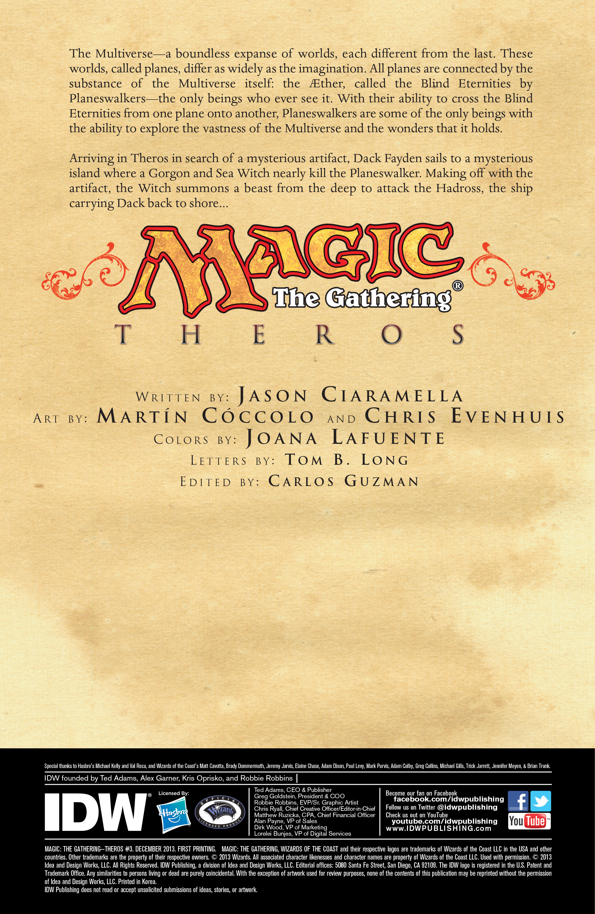 Read online Magic: The Gathering - Theros comic -  Issue #3 - 2