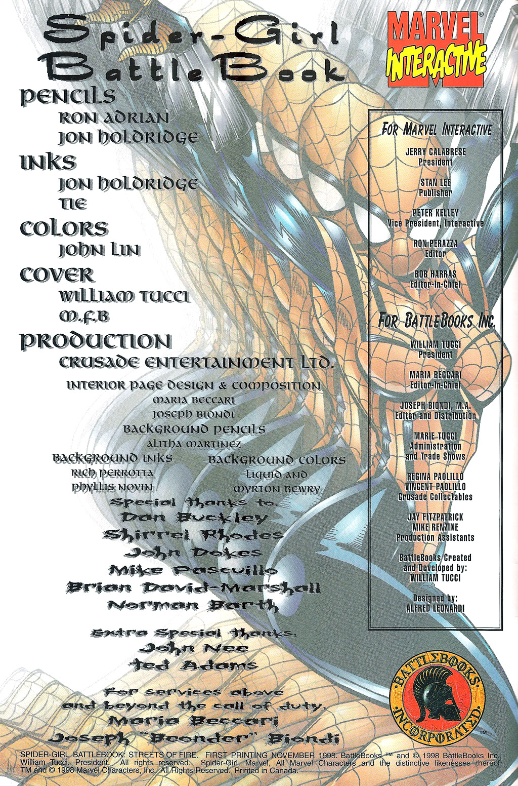 Read online Spider-Man Battlebook: Streets of Fire comic -  Issue # Full - 2
