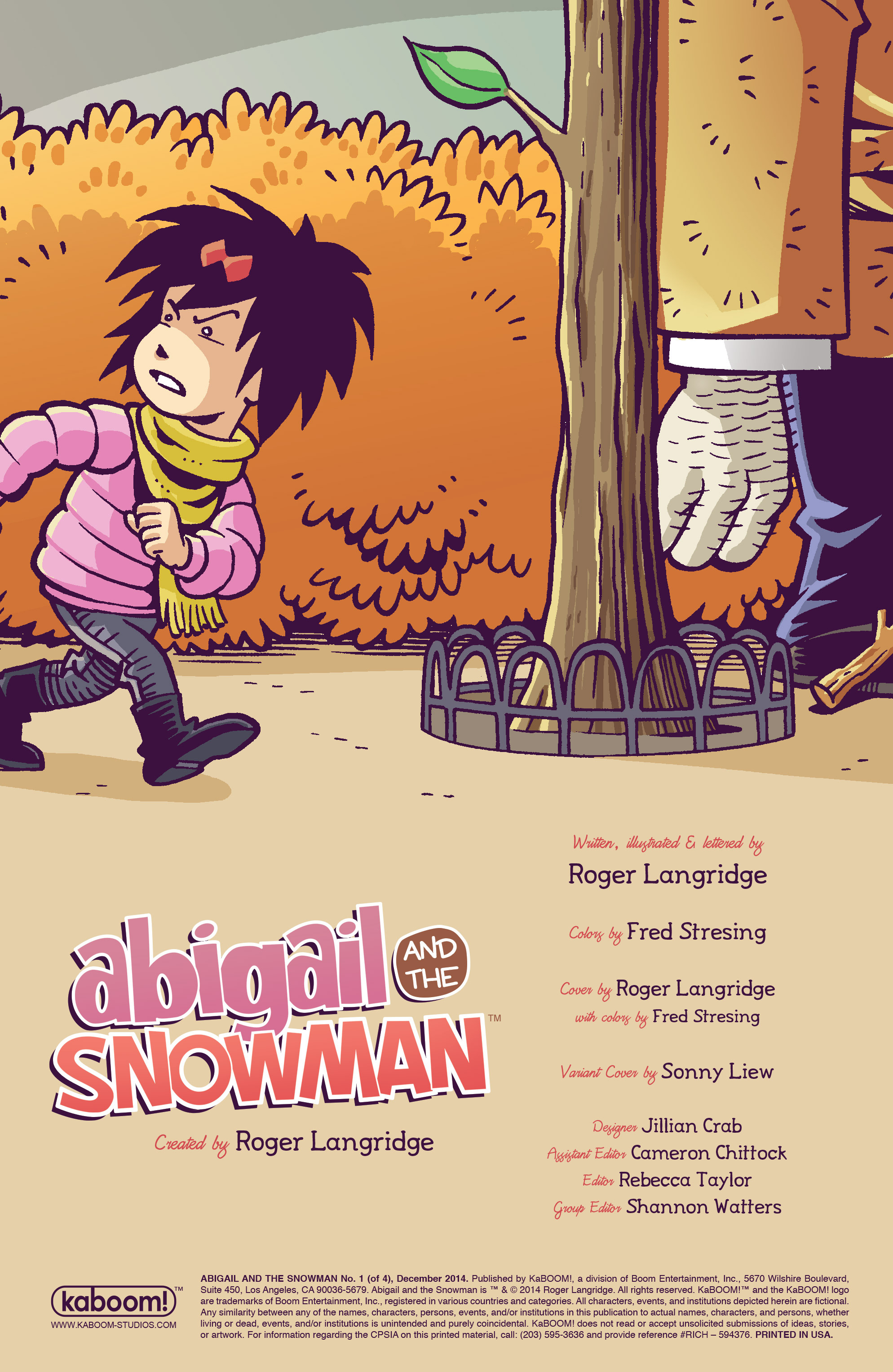 Read online Abigail And The Snowman comic -  Issue #1 - 2