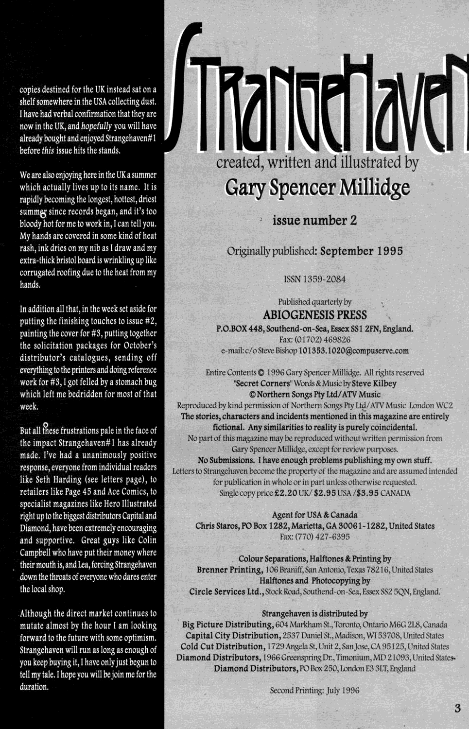 Read online Strangehaven comic -  Issue #2 - 3