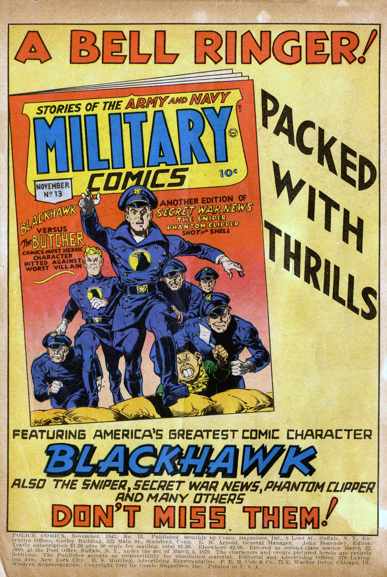Read online Police Comics comic -  Issue #13 - 2