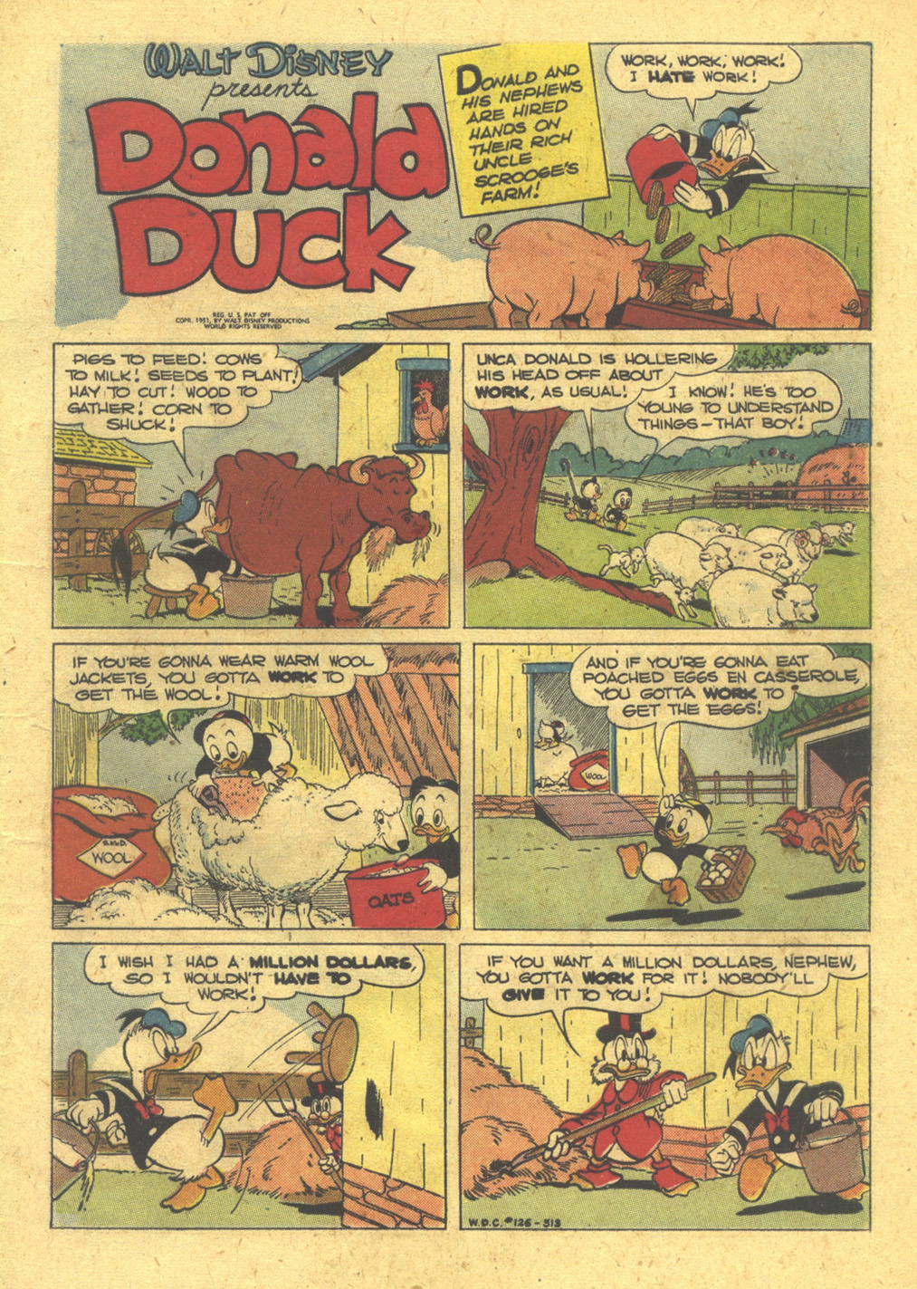 Read online Walt Disney's Comics and Stories comic -  Issue #126 - 3