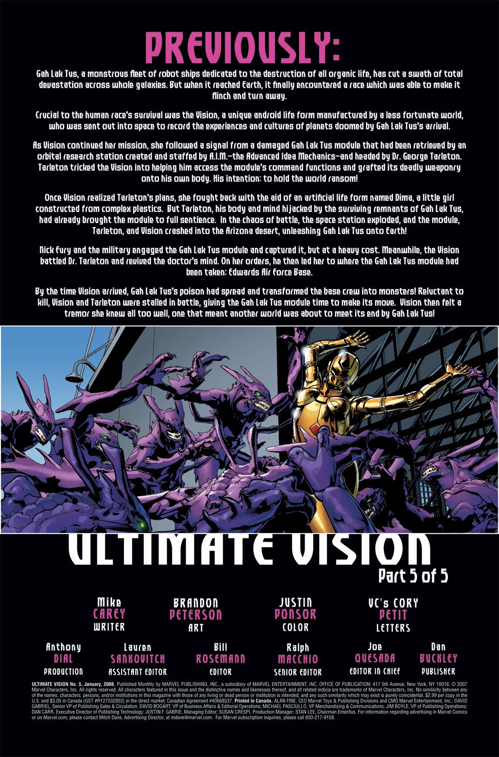 Read online Ultimate Vision comic -  Issue #5 - 3