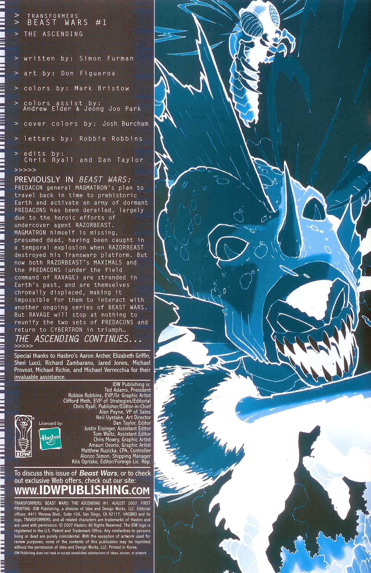 Read online Transformers: Beast Wars: The Ascending comic -  Issue #1 - 3