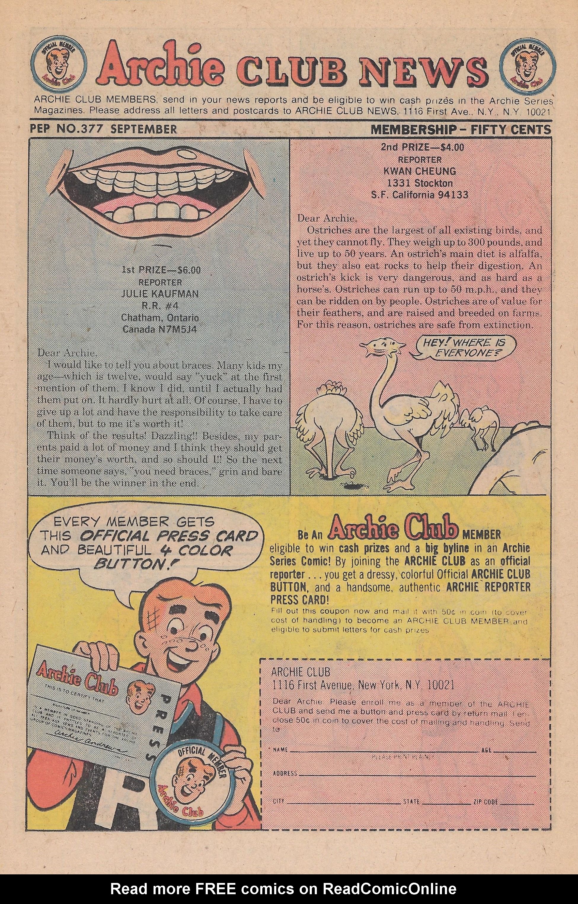 Read online Pep Comics comic -  Issue #377 - 18