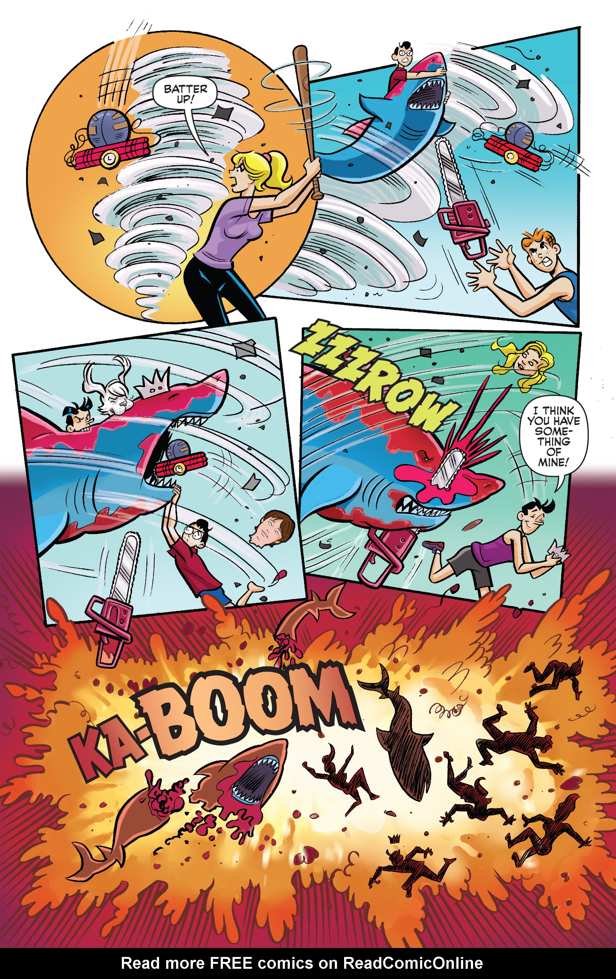 Read online Archie vs. Sharknado comic -  Issue #Archie vs. Sharknado Full - 38