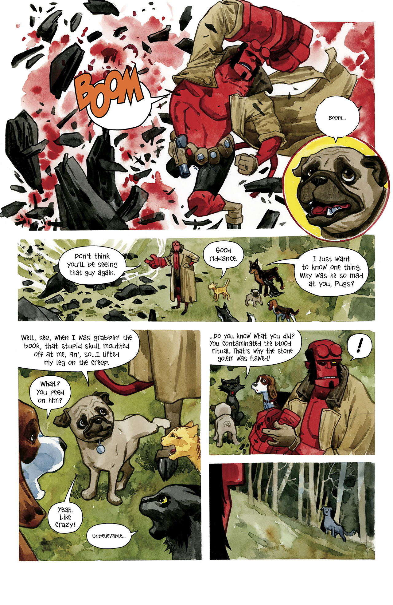 Read online Hellboy/Beasts of Burden: Sacrifice comic -  Issue # Full - 25