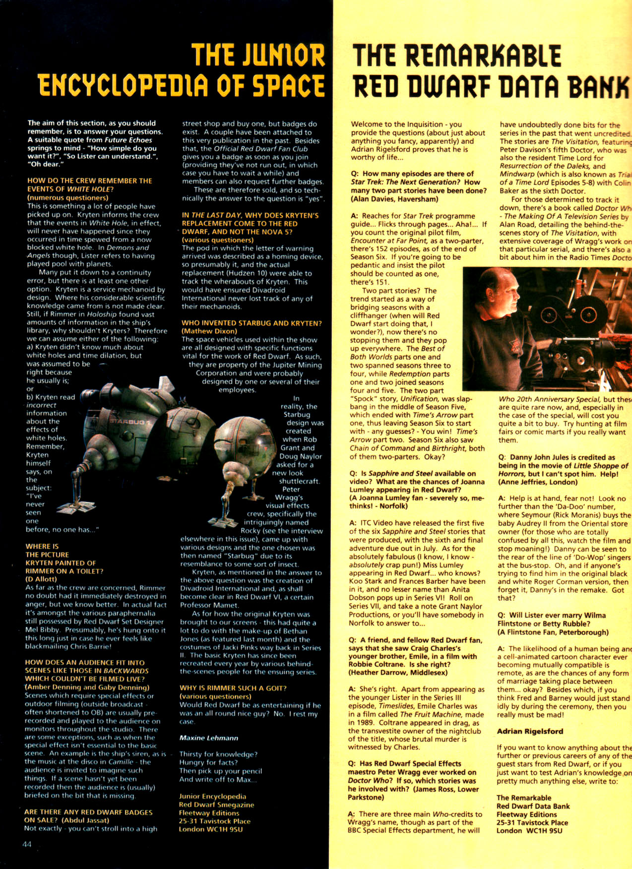 Read online Red Dwarf Smegazine (1993) comic -  Issue #4 - 44