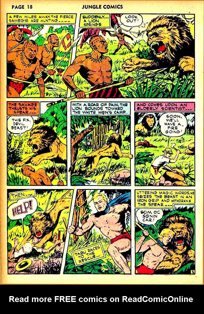 Read online Jungle Comics comic -  Issue #23 - 22