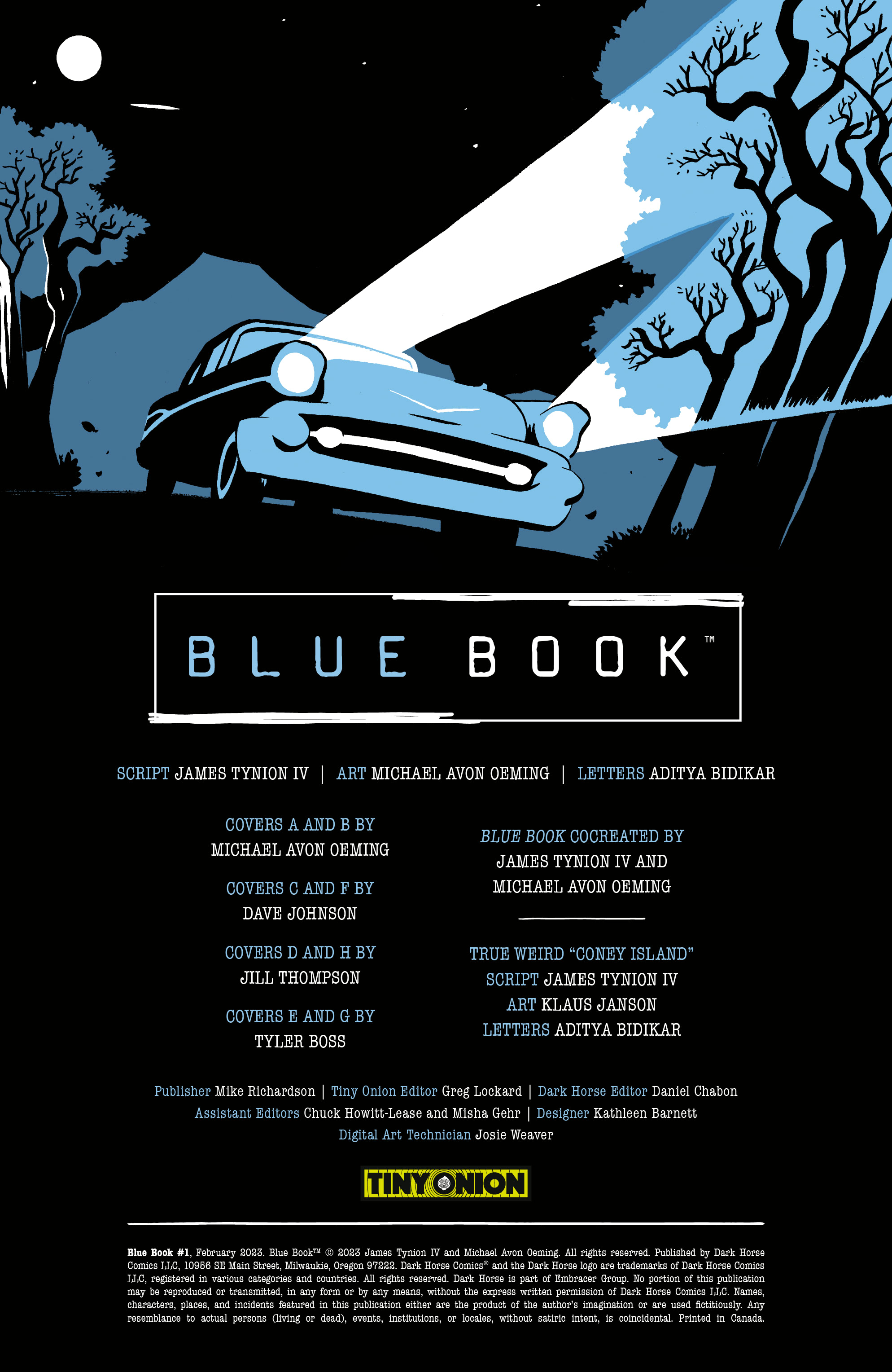 Read online Blue Book comic -  Issue #1 - 2