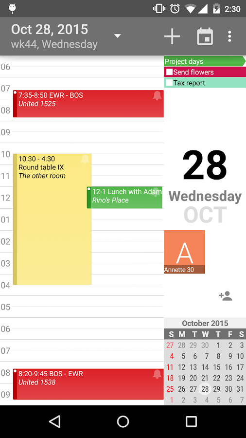 aCalendar+ Calendar & Tasks | Screenshot