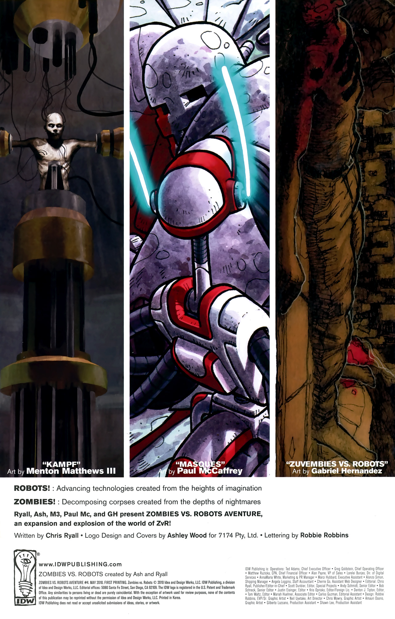 Read online Zombies vs. Robots Aventure comic -  Issue #4 - 2