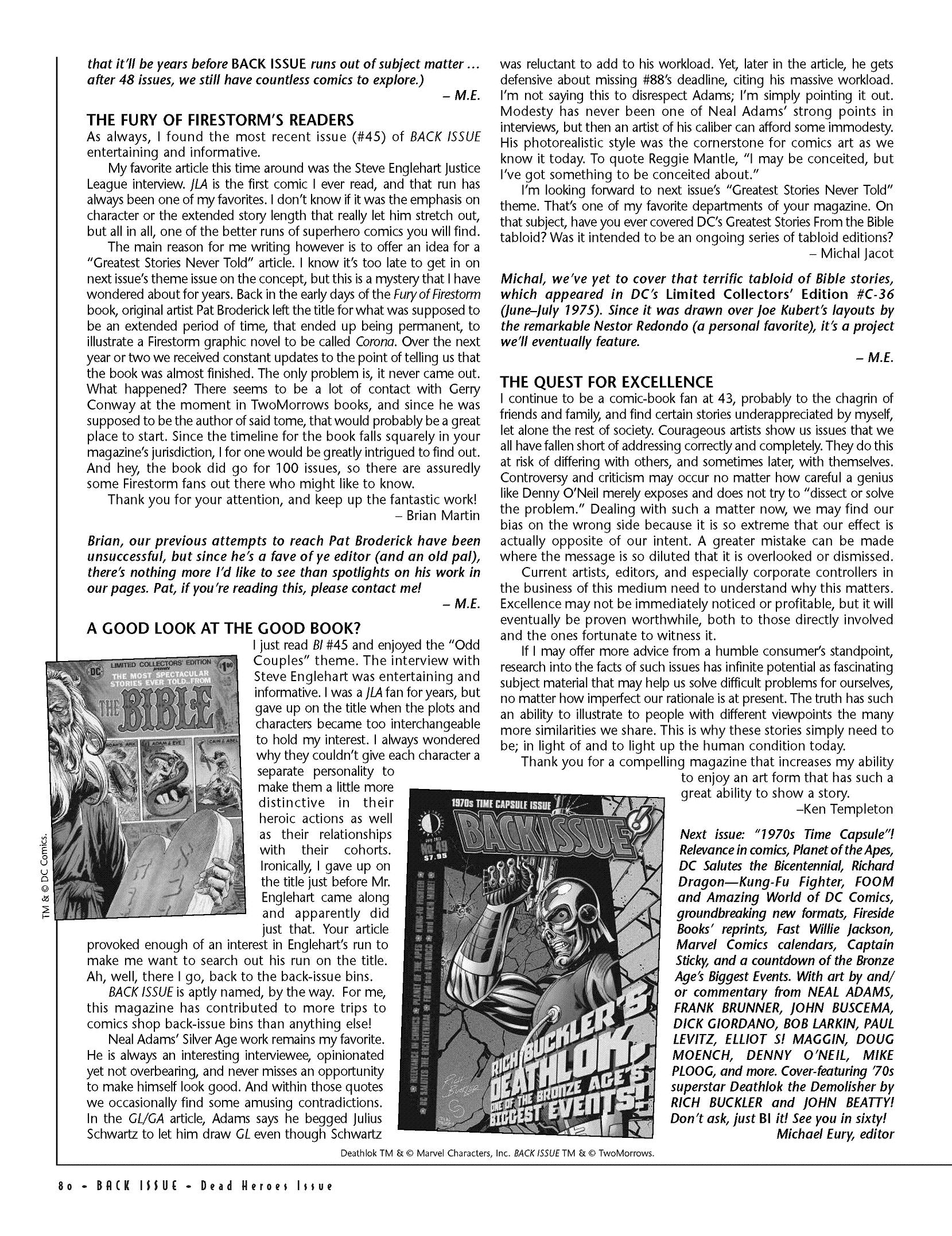 Read online Back Issue comic -  Issue #48 - 80