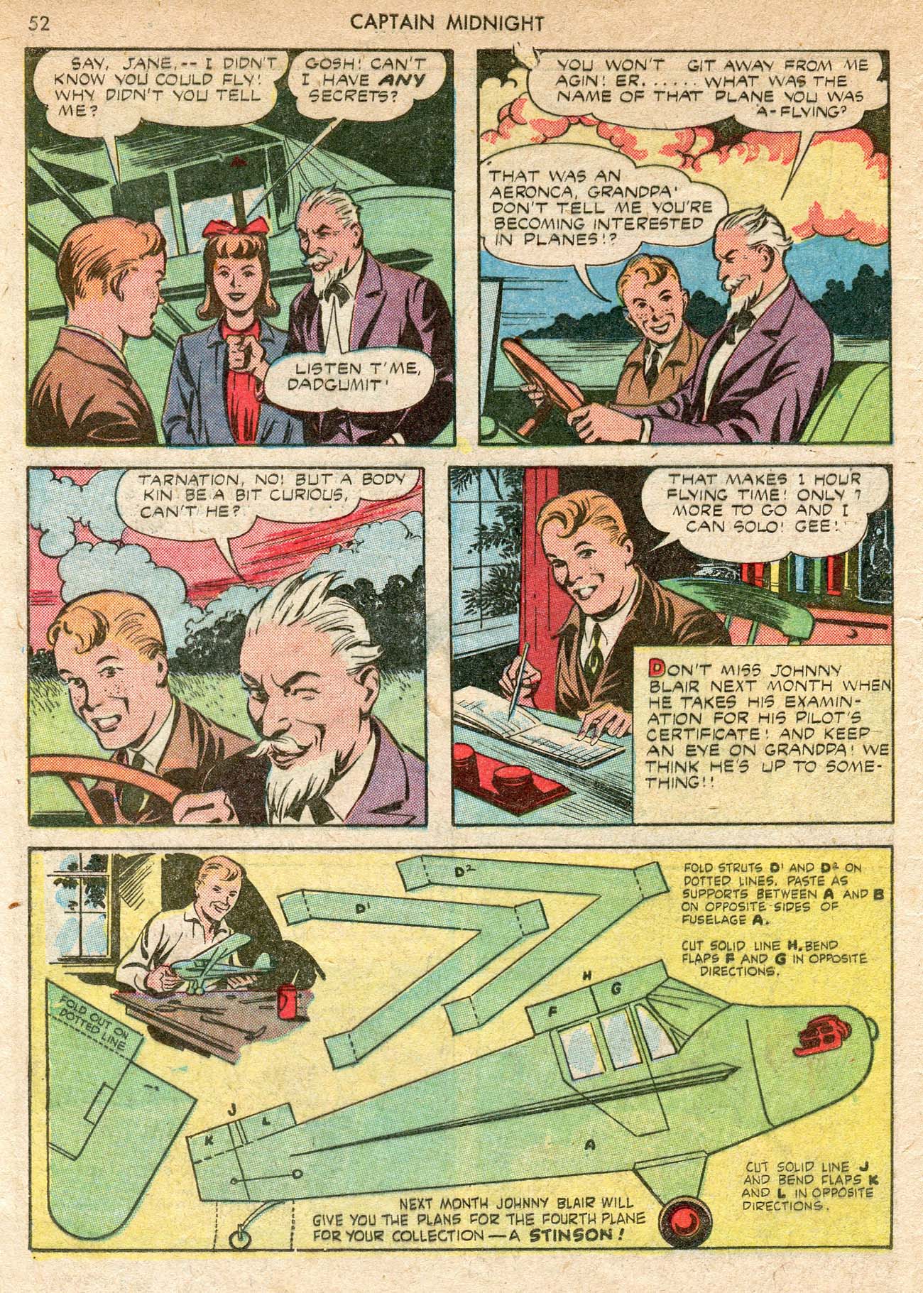 Read online Captain Midnight (1942) comic -  Issue #12 - 52
