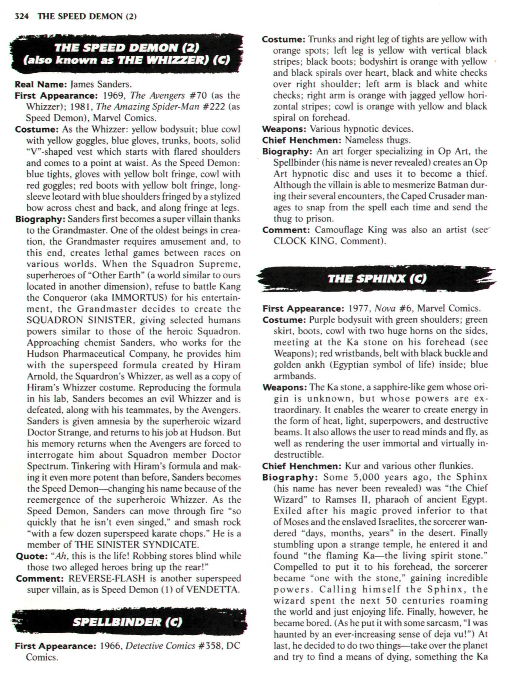 Read online The Encyclopedia of Super Villains comic -  Issue # TPB (Part 2) - 107