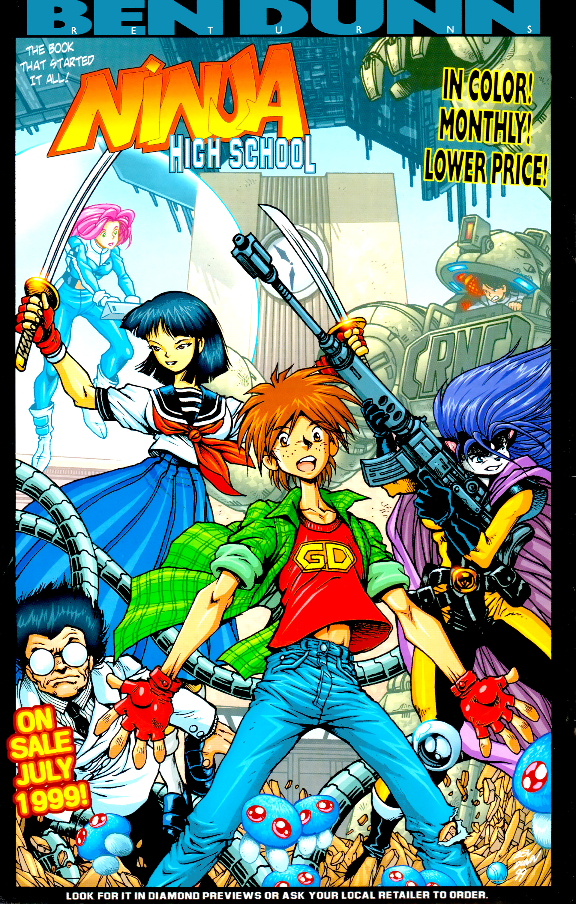 Read online Warrior Nun: Black & White comic -  Issue #19 - 28