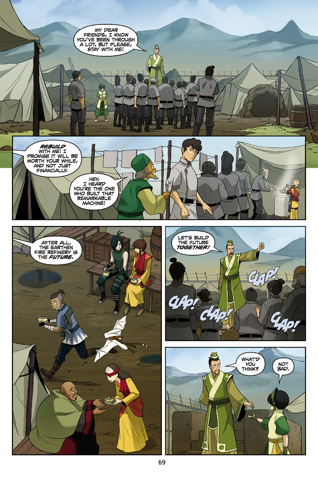 Read online Nickelodeon Avatar: The Last Airbender - The Rift comic -  Issue # Part 3 - 70