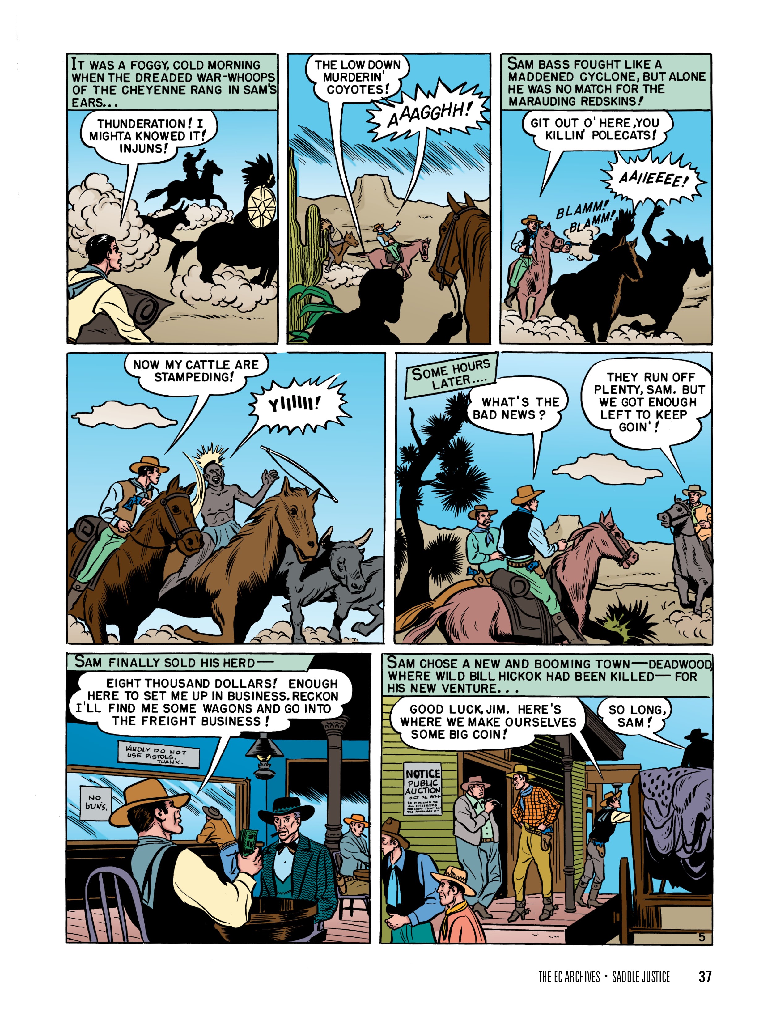 Read online The EC Archives: Saddle Justice comic -  Issue # TPB (Part 1) - 39