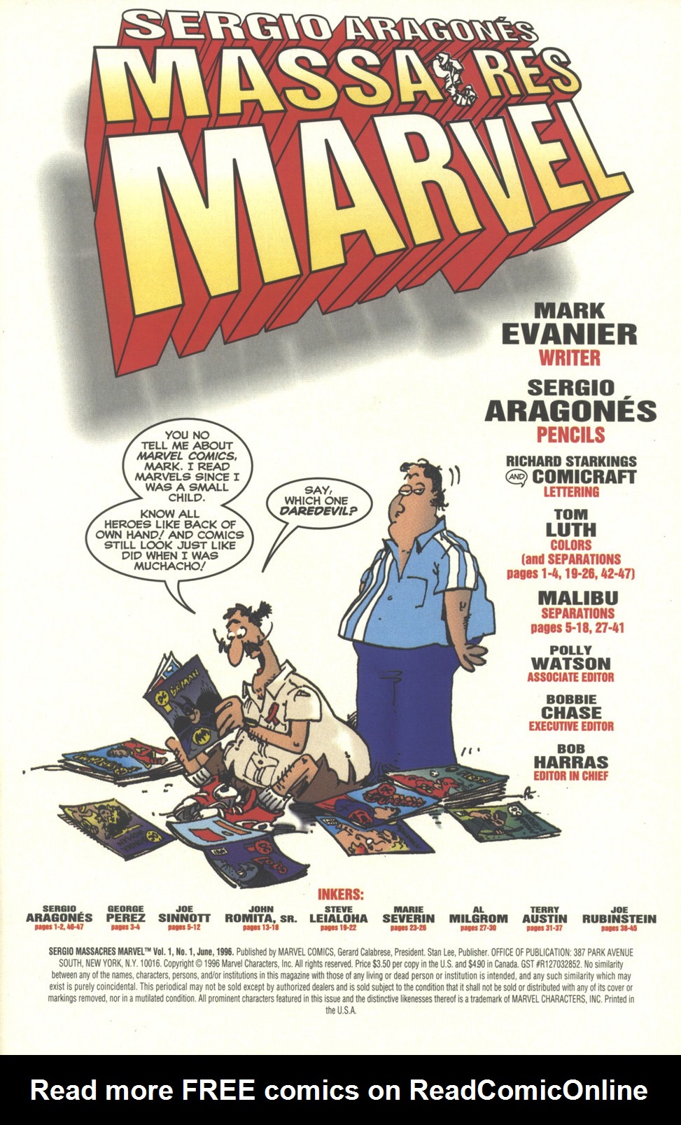 Read online Sergio Aragonés Massacres Marvel comic -  Issue # Full - 3