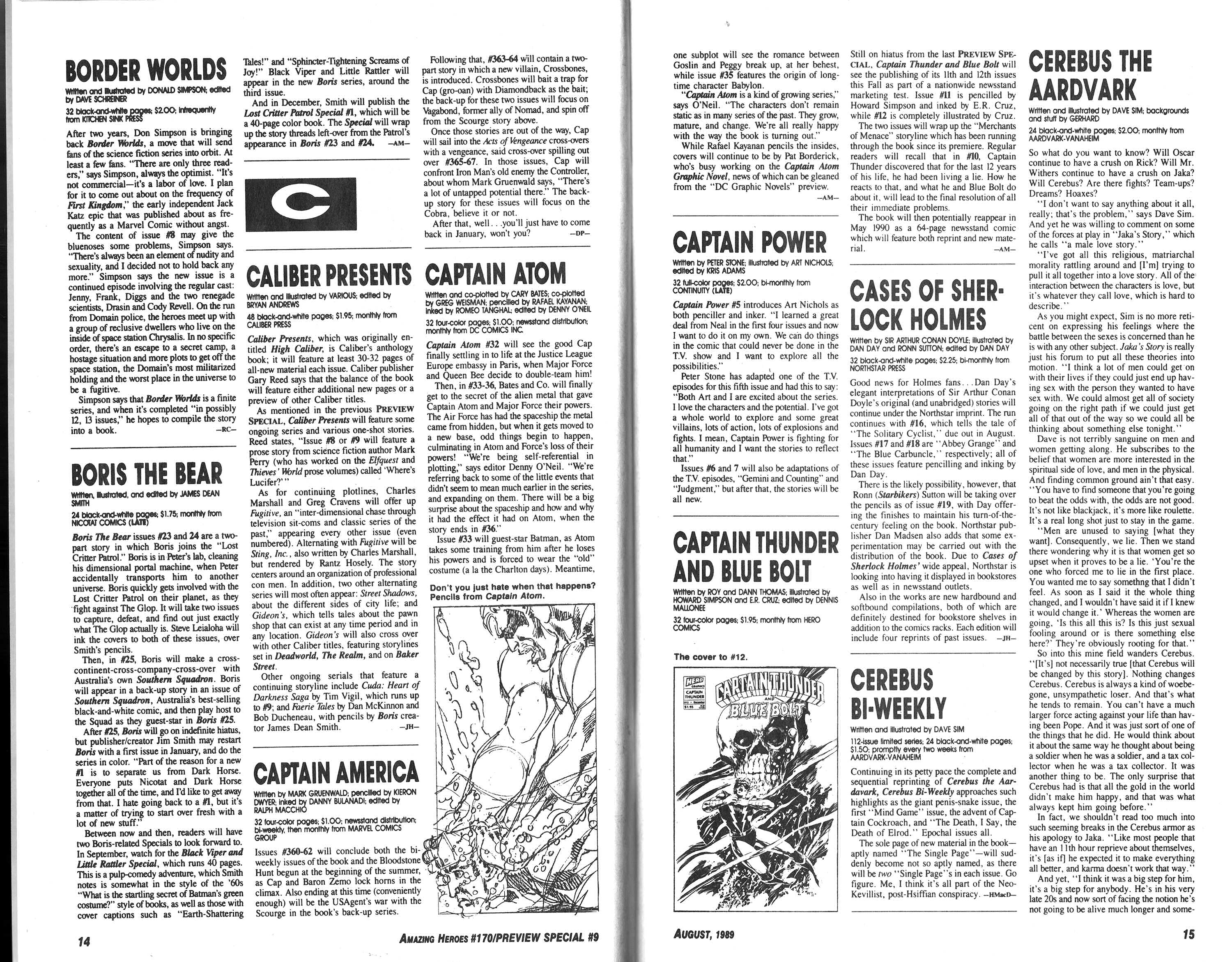 Read online Amazing Heroes comic -  Issue #170 - 10