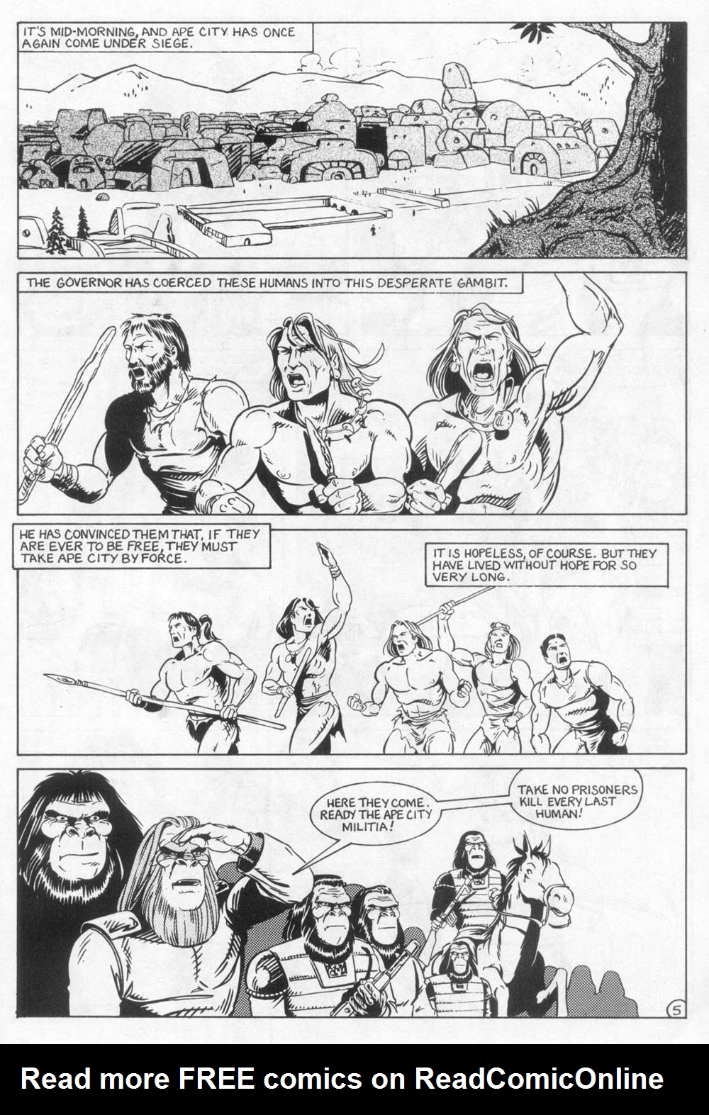 Read online Planet of the Apes (1990) comic -  Issue #24 - 7
