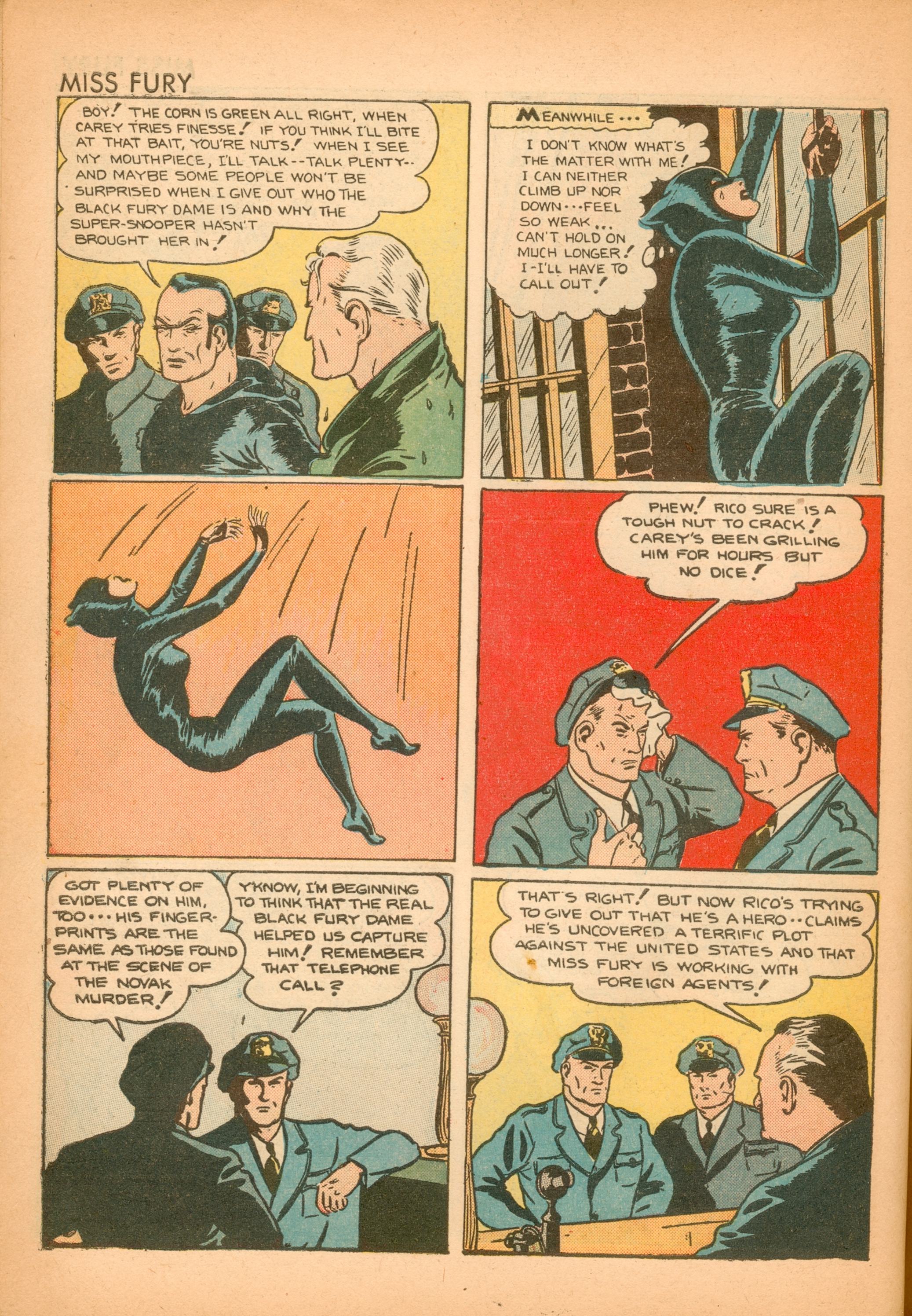 Read online Miss Fury (1942) comic -  Issue #2 - 2