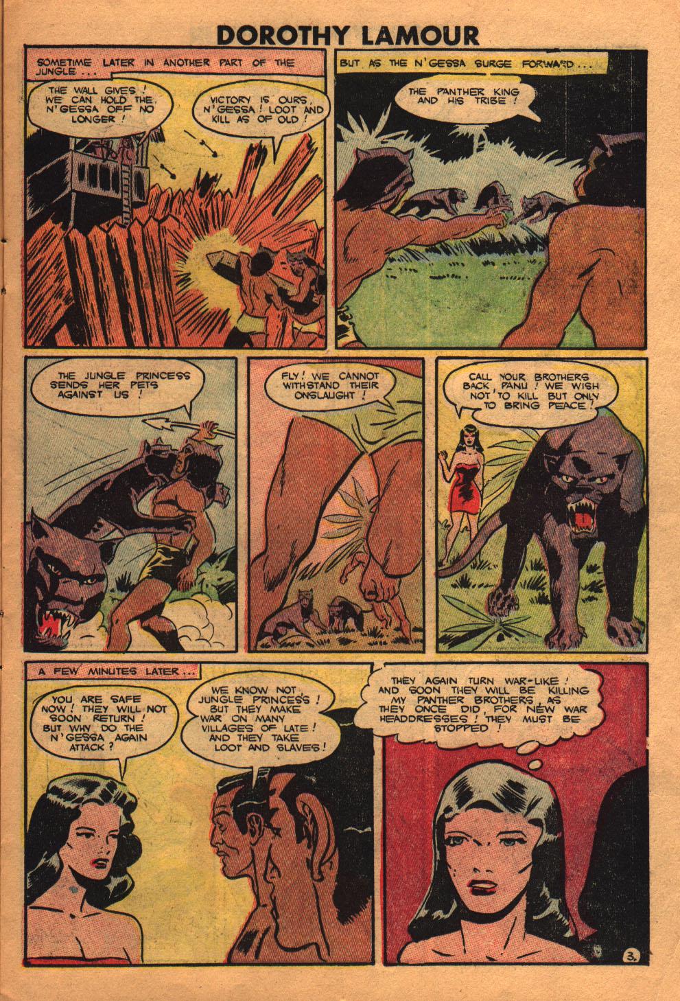 Read online Dorothy Lamour Jungle Princess comic -  Issue #2 - 15