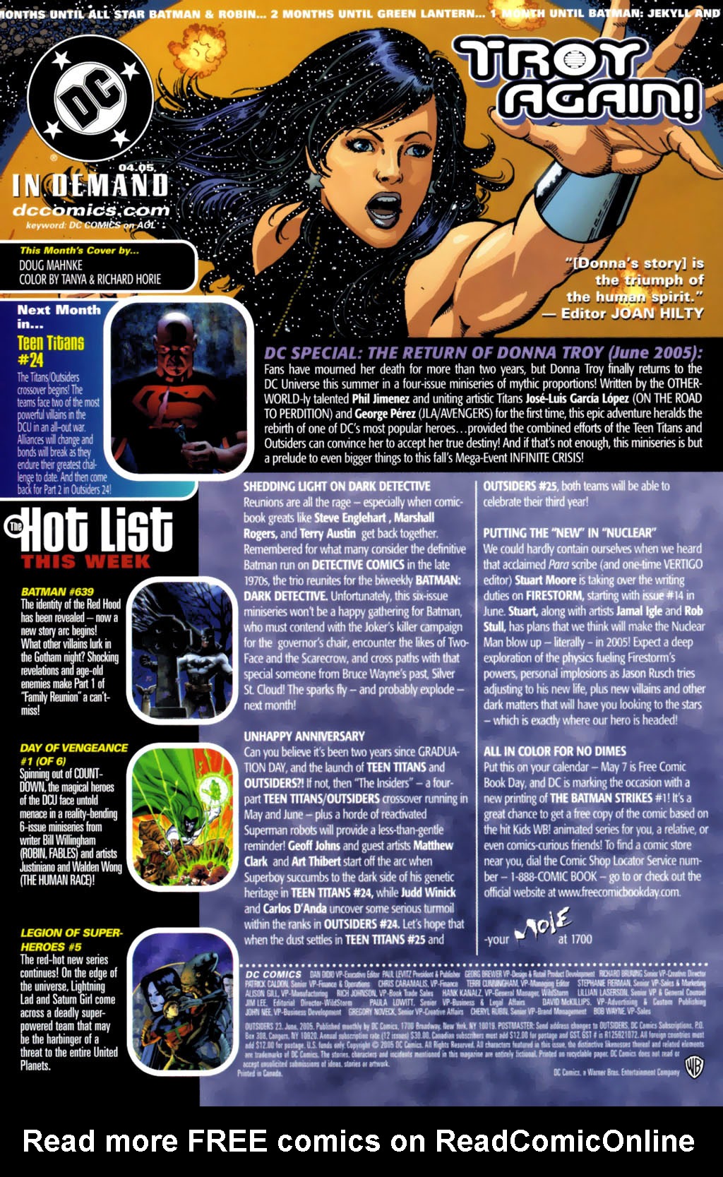 Read online Outsiders (2003) comic -  Issue #23 - 24