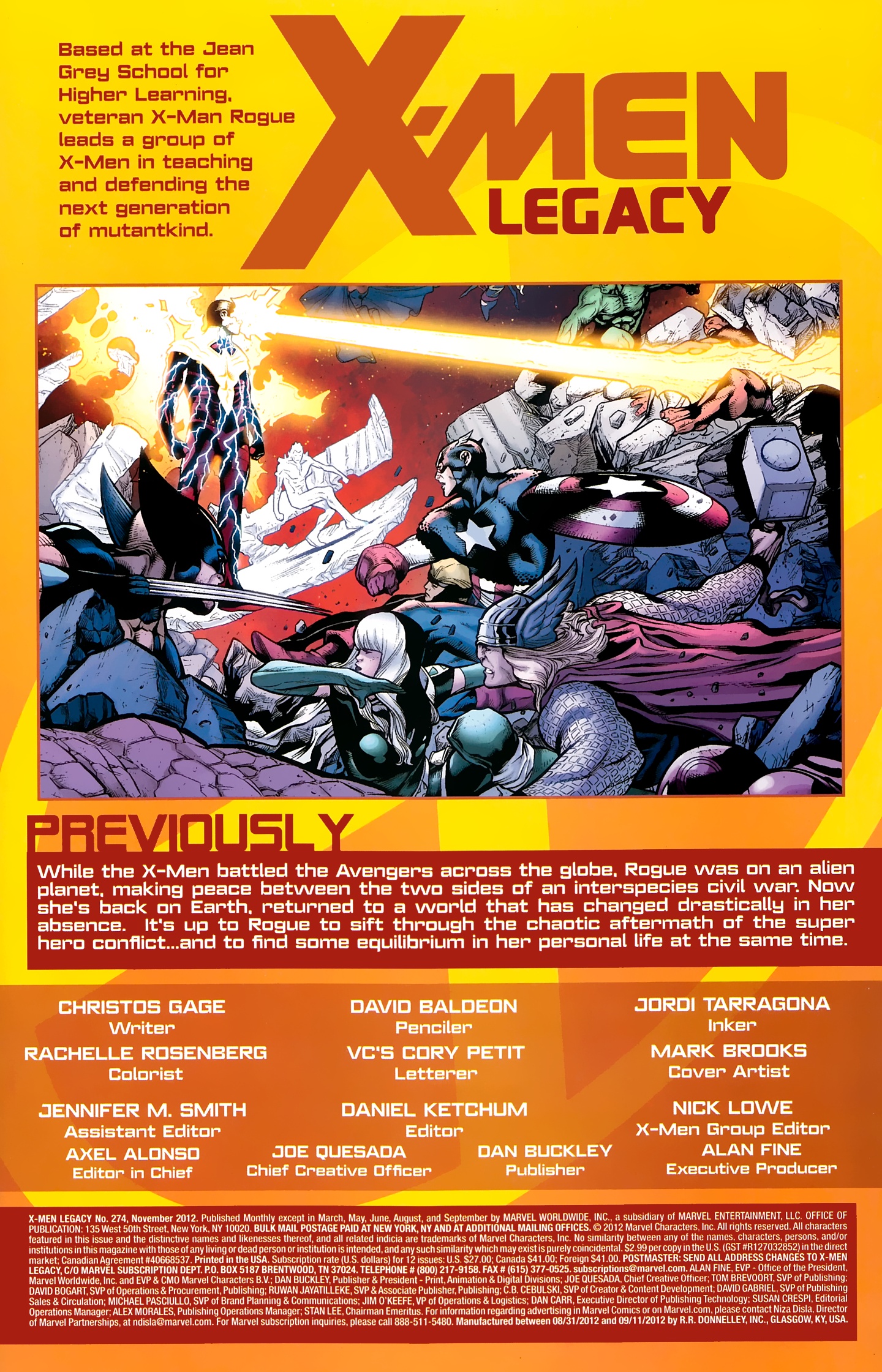 Read online X-Men Legacy (2008) comic -  Issue #274 - 2
