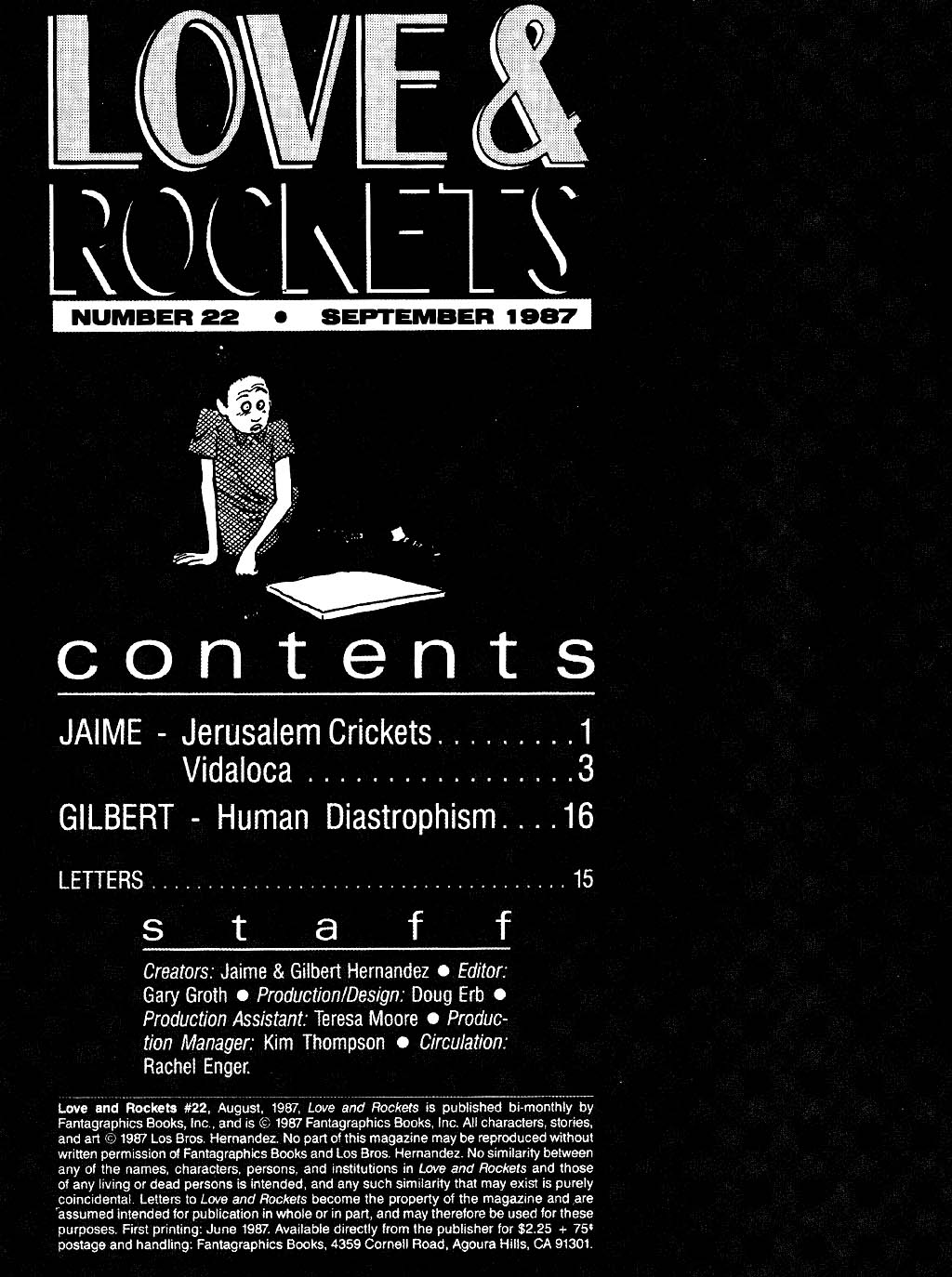 Read online Love and Rockets (1982) comic -  Issue #22 - 2