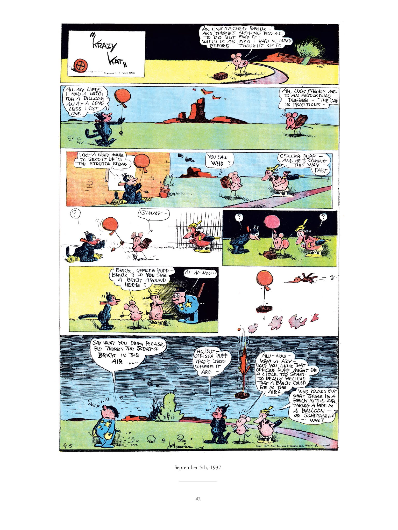 Read online Krazy & Ignatz comic -  Issue # TPB 10 - 45