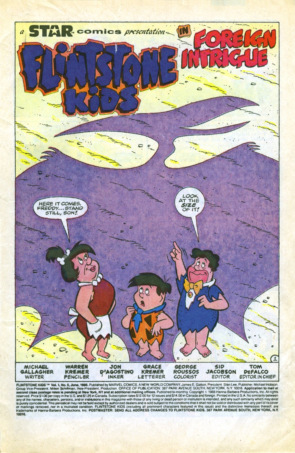 Read online The Flintstone Kids comic -  Issue #6 - 2