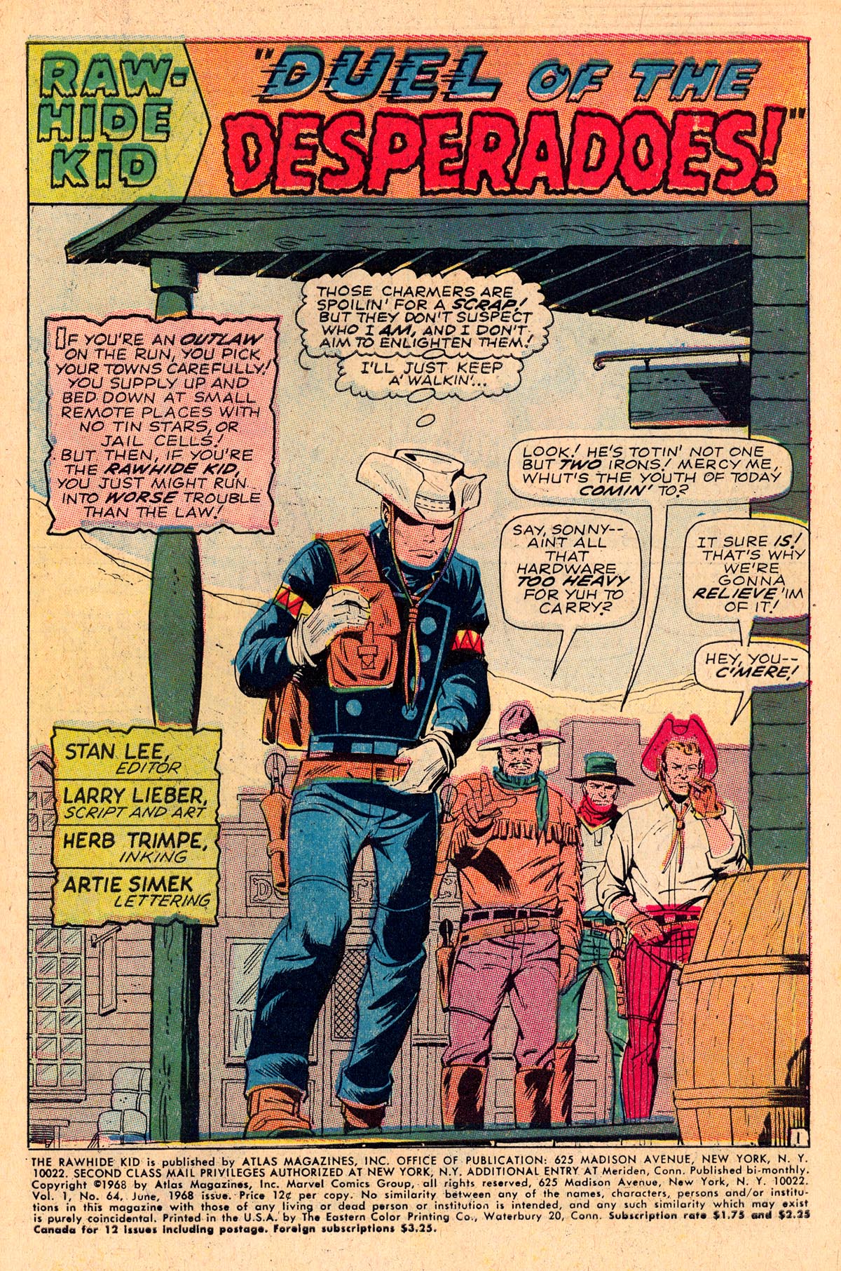 Read online The Rawhide Kid comic -  Issue #64 - 3