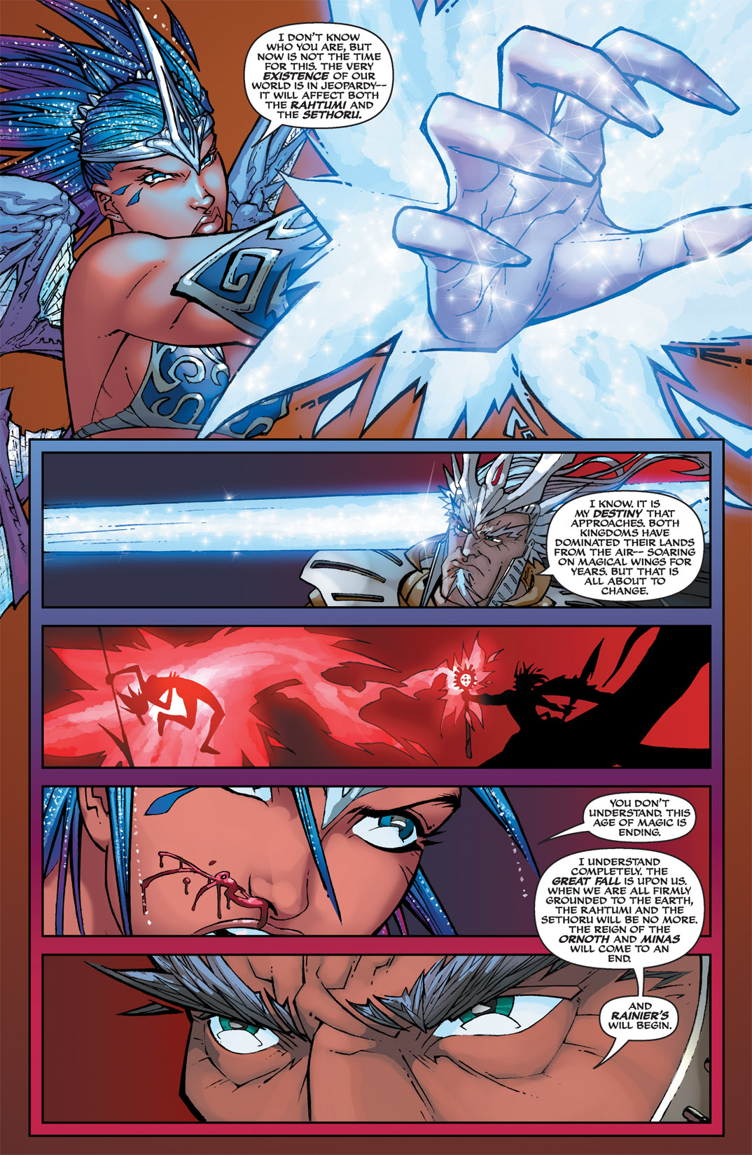 Read online Michael Turner's Soulfire: Dying Of The Light comic -  Issue #5 - 5