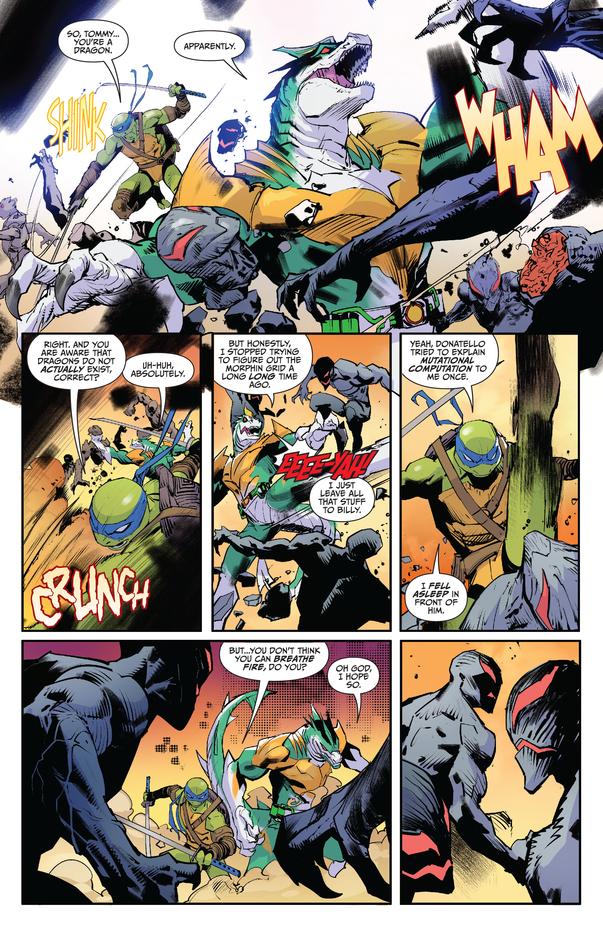Read online Mighty Morphin Power Rangers/ Teenage Mutant Ninja Turtles II comic -  Issue #3 - 19