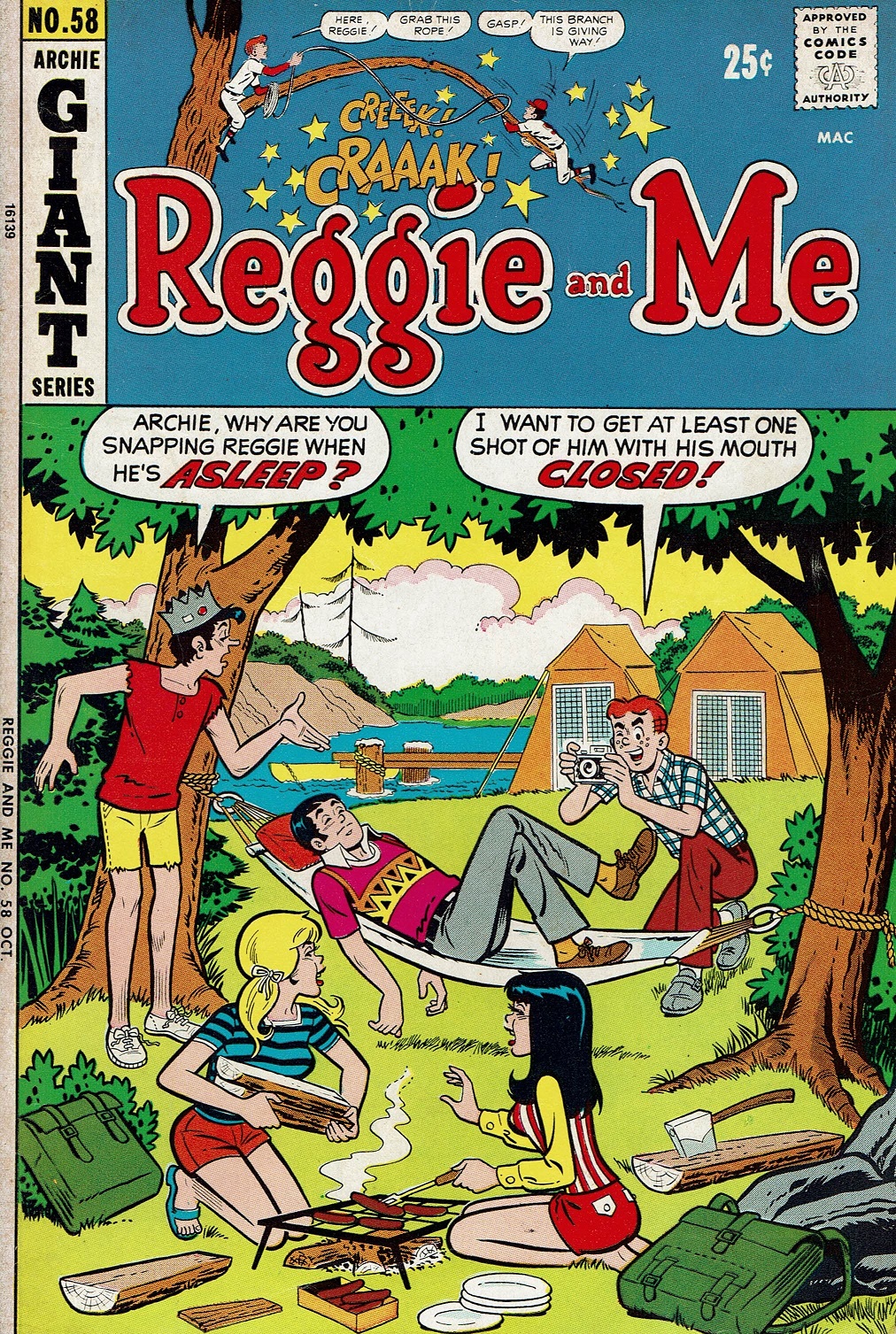 Read online Reggie and Me (1966) comic -  Issue #58 - 1
