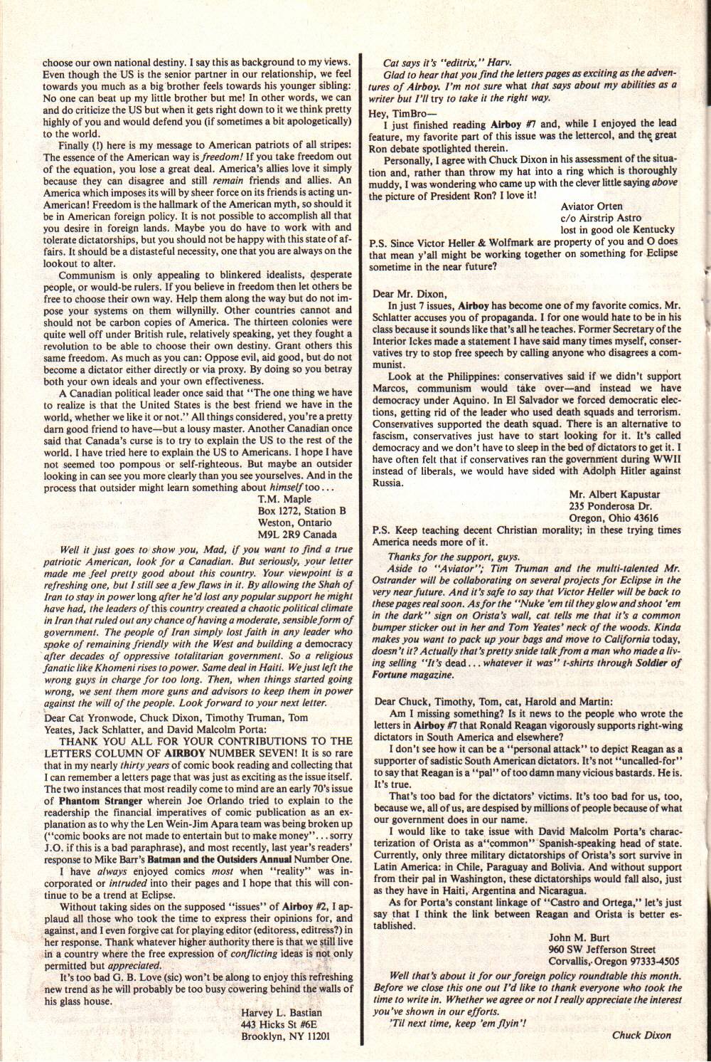 Read online Airboy (1986) comic -  Issue #12 - 20