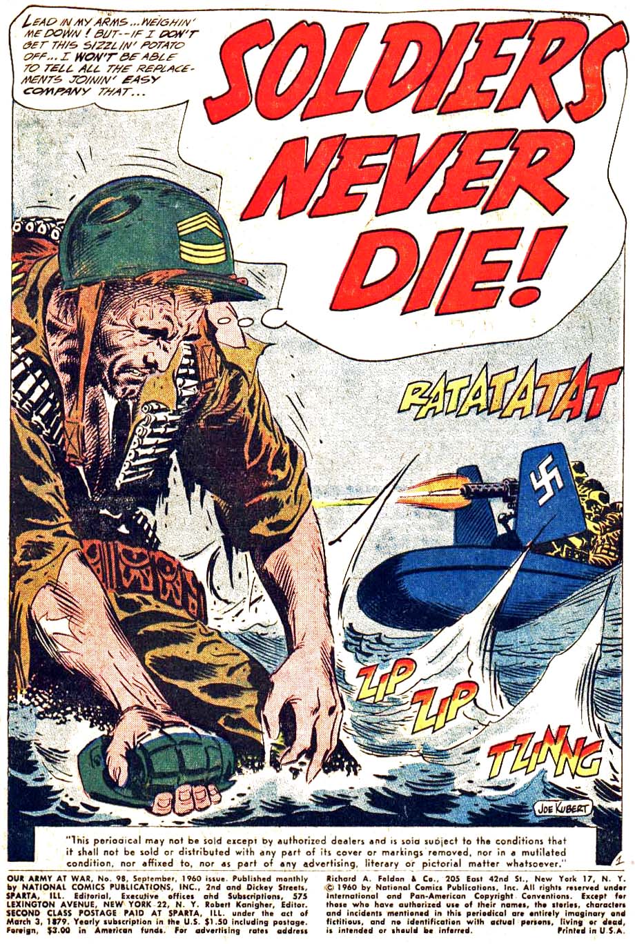 Read online Our Army at War (1952) comic -  Issue #98 - 3