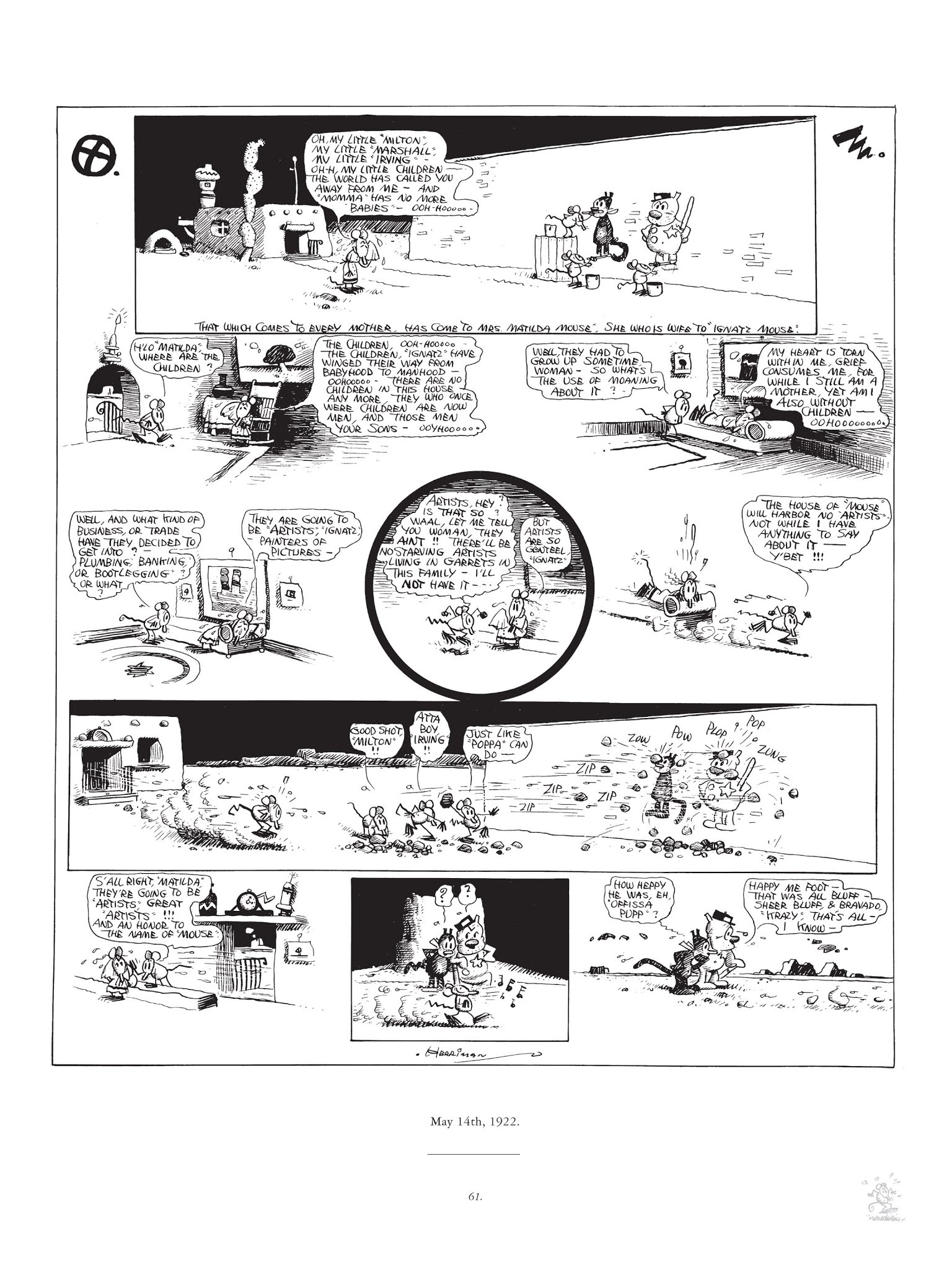 Read online Krazy & Ignatz comic -  Issue # TPB 3 - 61