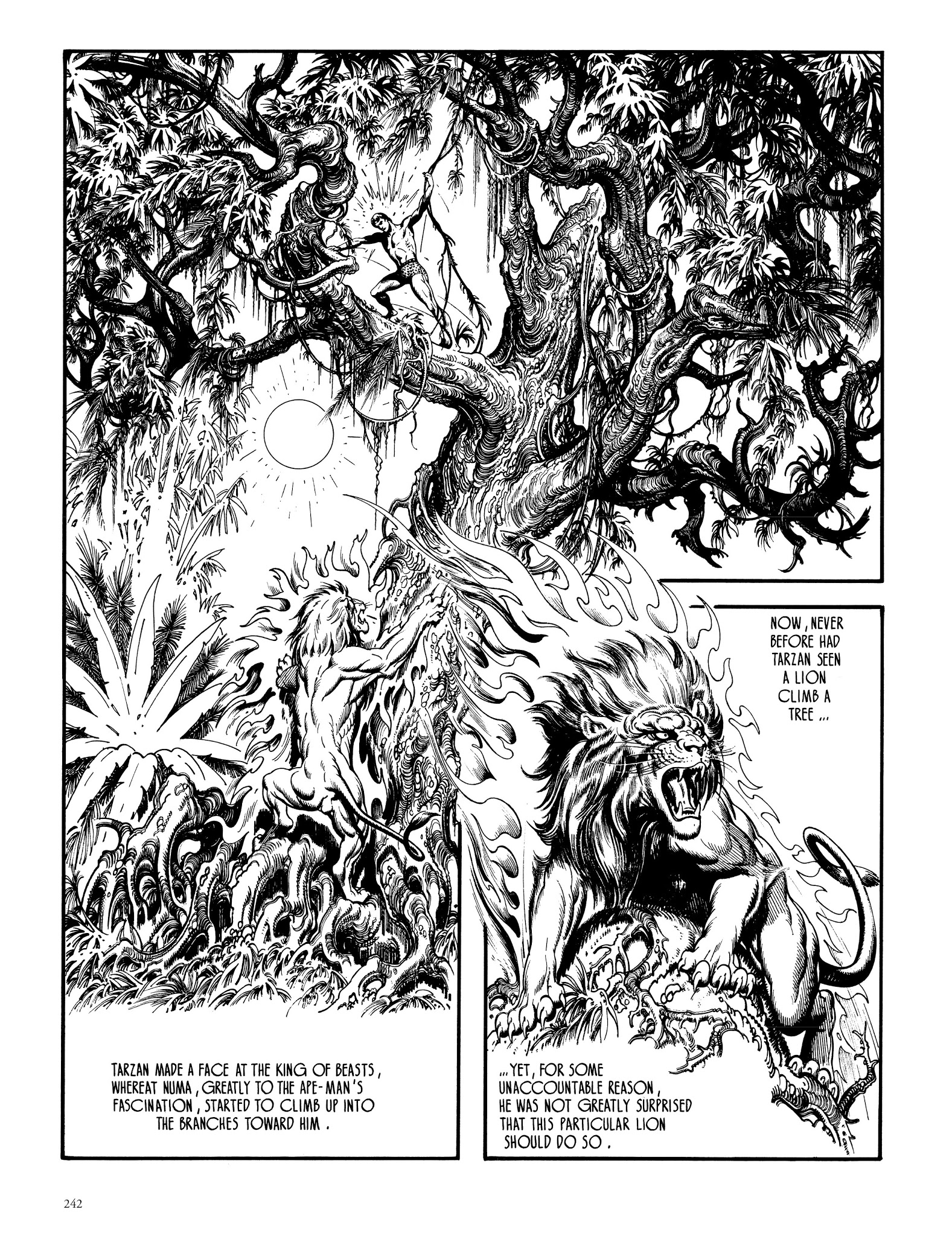 Read online Edgar Rice Burroughs' Tarzan: Burne Hogarth's Lord of the Jungle comic -  Issue # TPB - 241