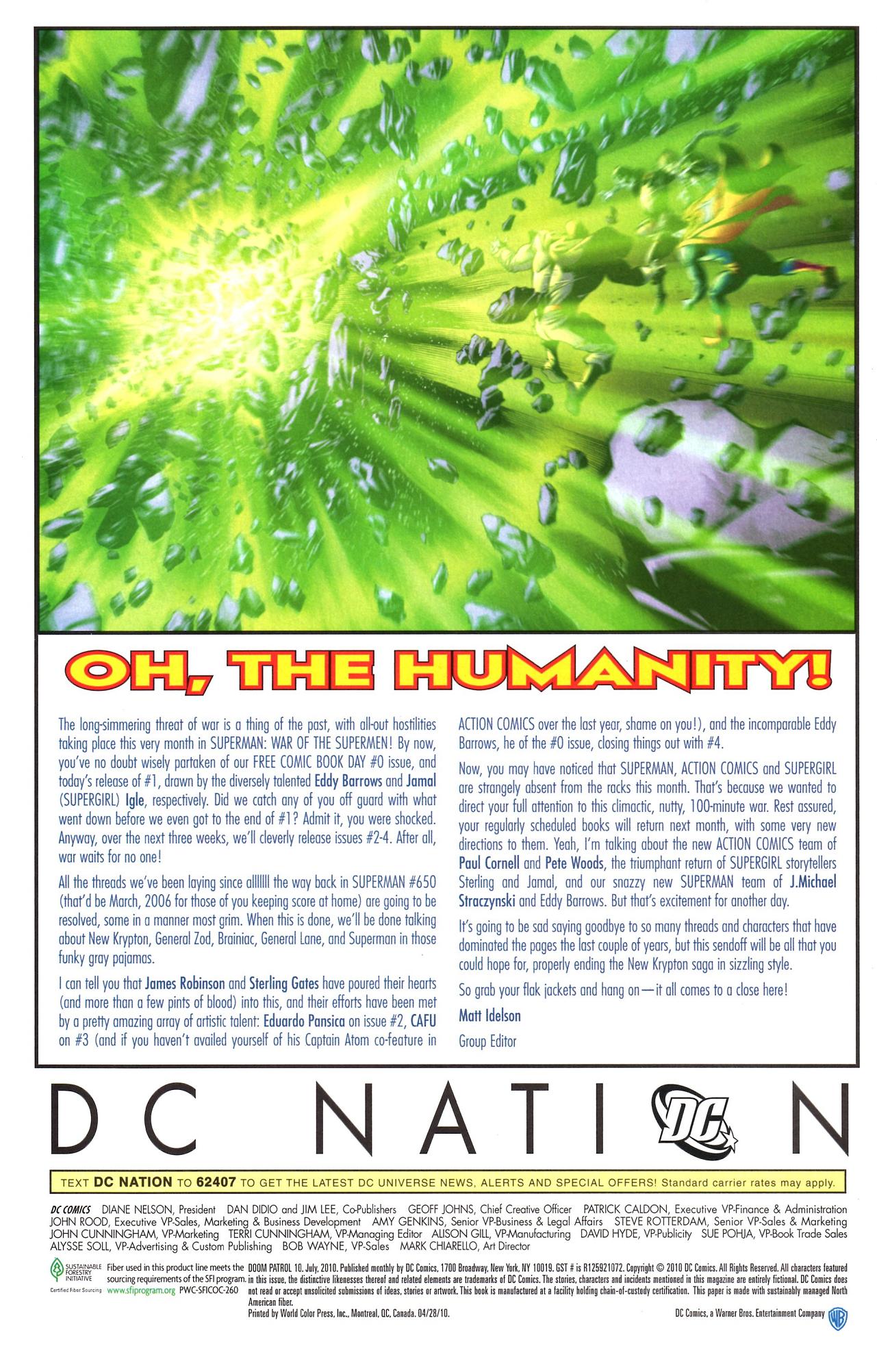 Read online Doom Patrol (2009) comic -  Issue #10 - 33